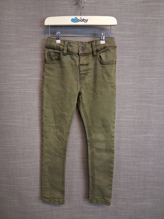Marks & Spencer Boys Khaki Jeans Age 4-5 Years
