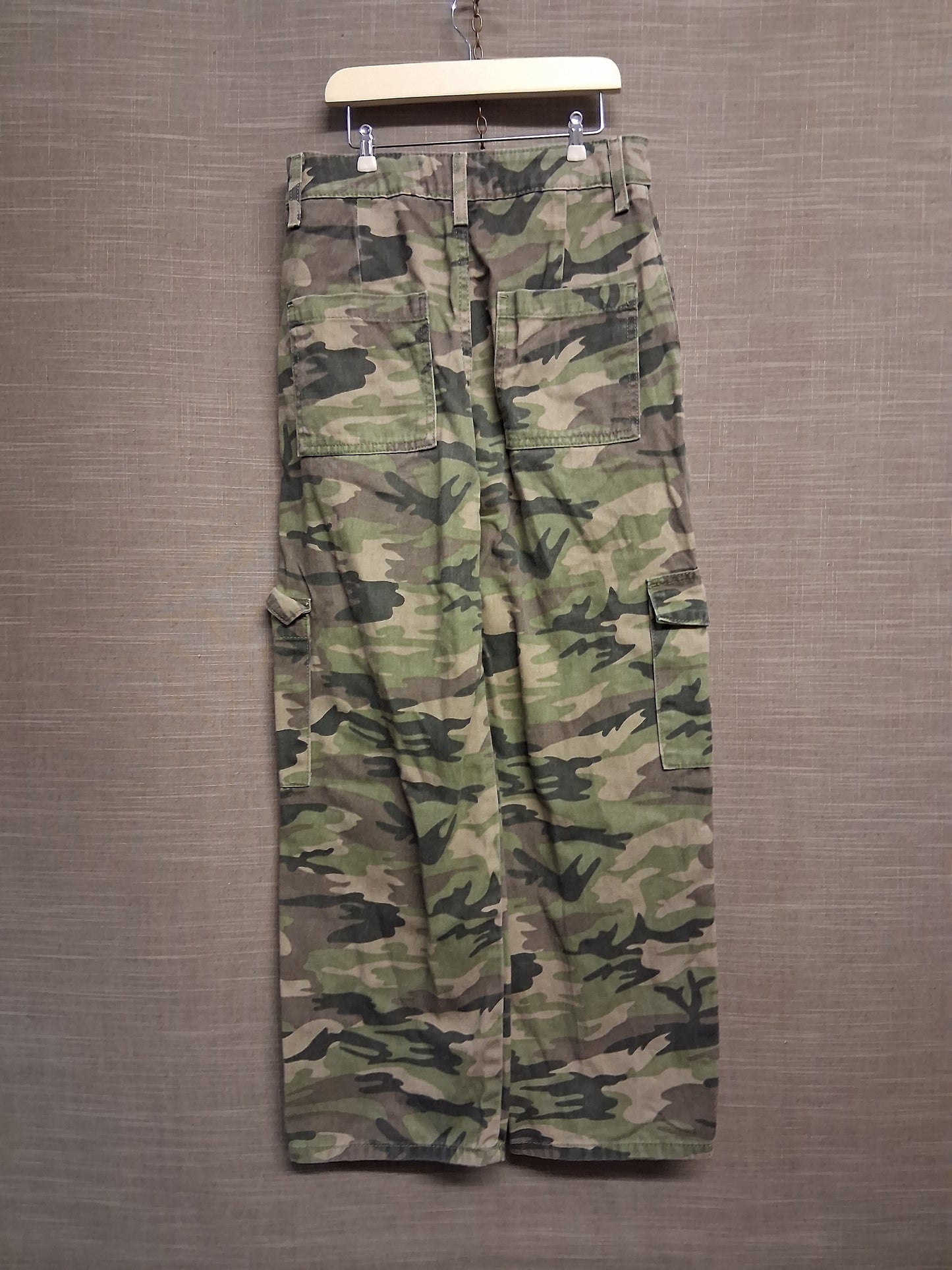 Primark Girls Camouflage Cargo Trousers Age 11-12 Years Green Mix