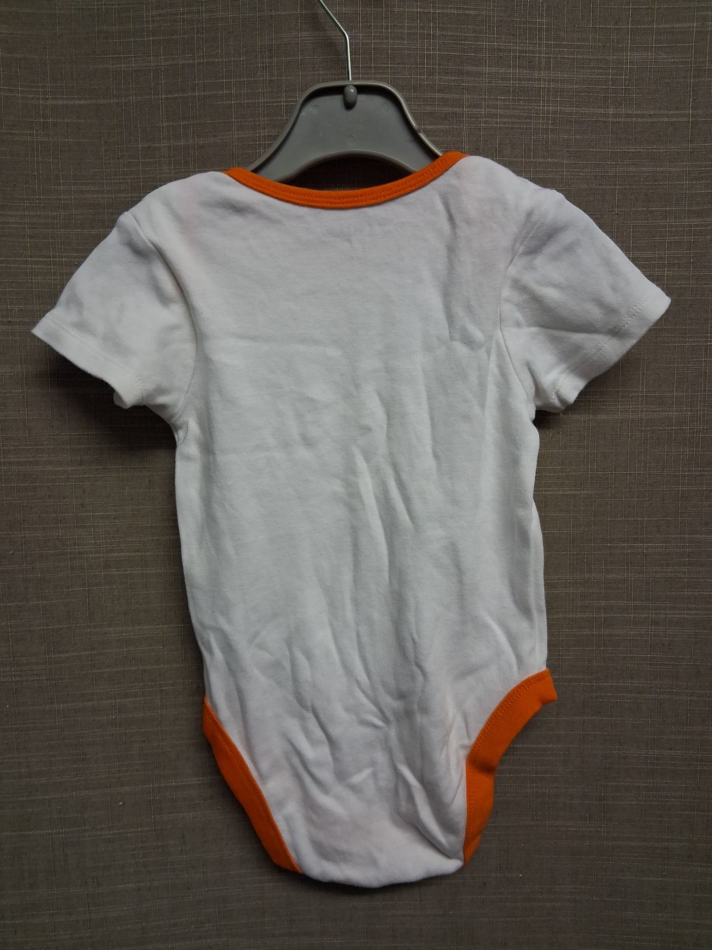 Hallowscream Boys White Short Sleeve Bodysuit Age 12-18 Months