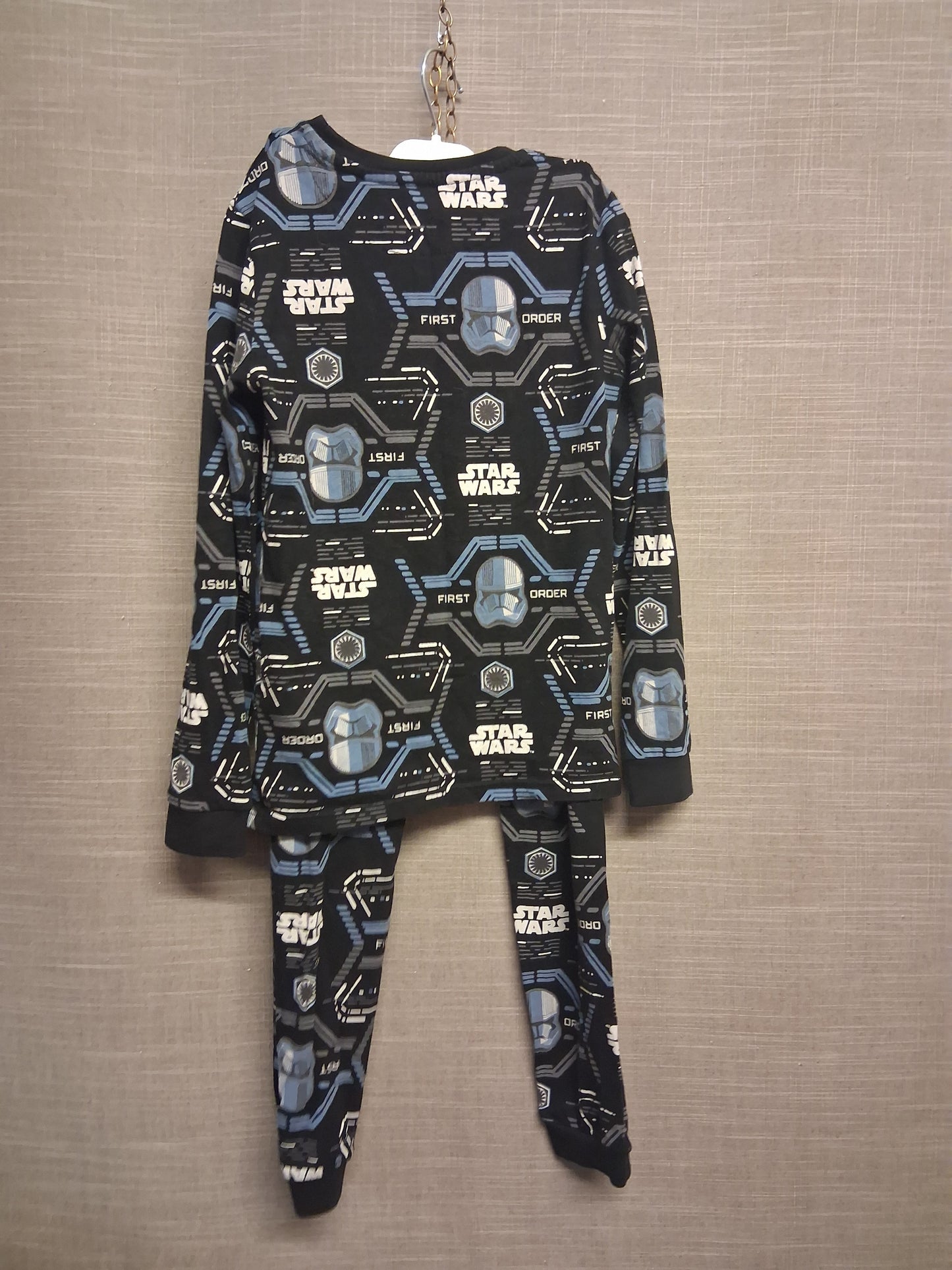 Marks & Spencer Boys Star Wars Black 2 Piece Pyjamas PJs Set Age 7-8 Years