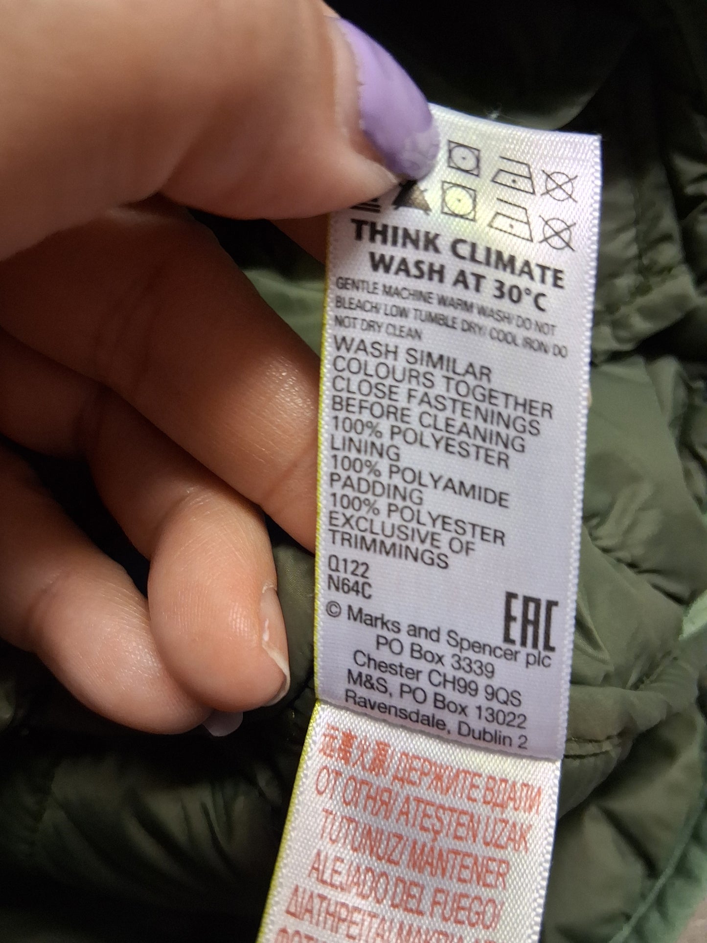 Marks & Spencer Boys Green Camouflage Lightly Padded Bodywarmer Gilet Age 3-4 Years