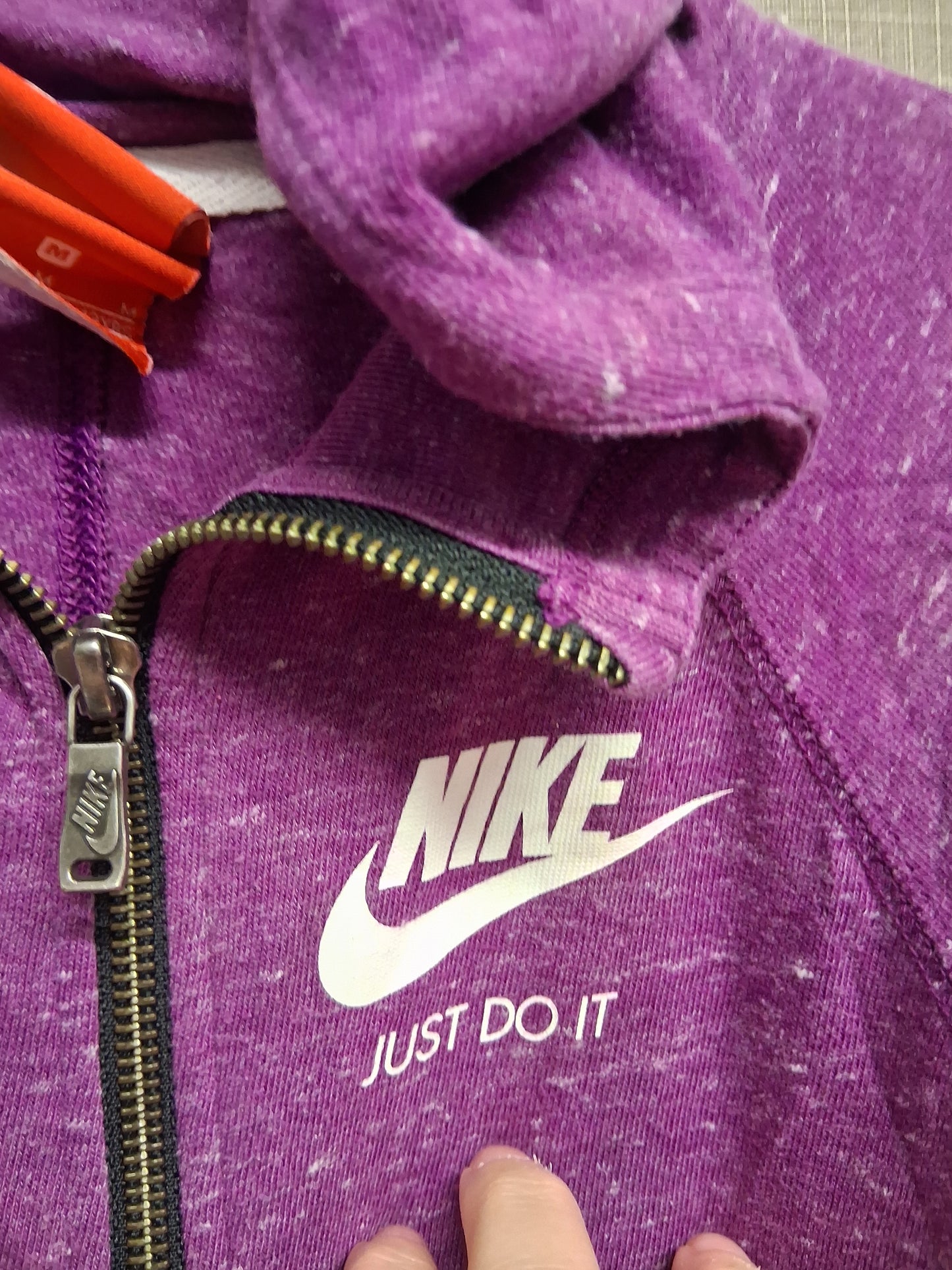 Nike Girls Purple Full Zip Hoodie Age 10-12 Years