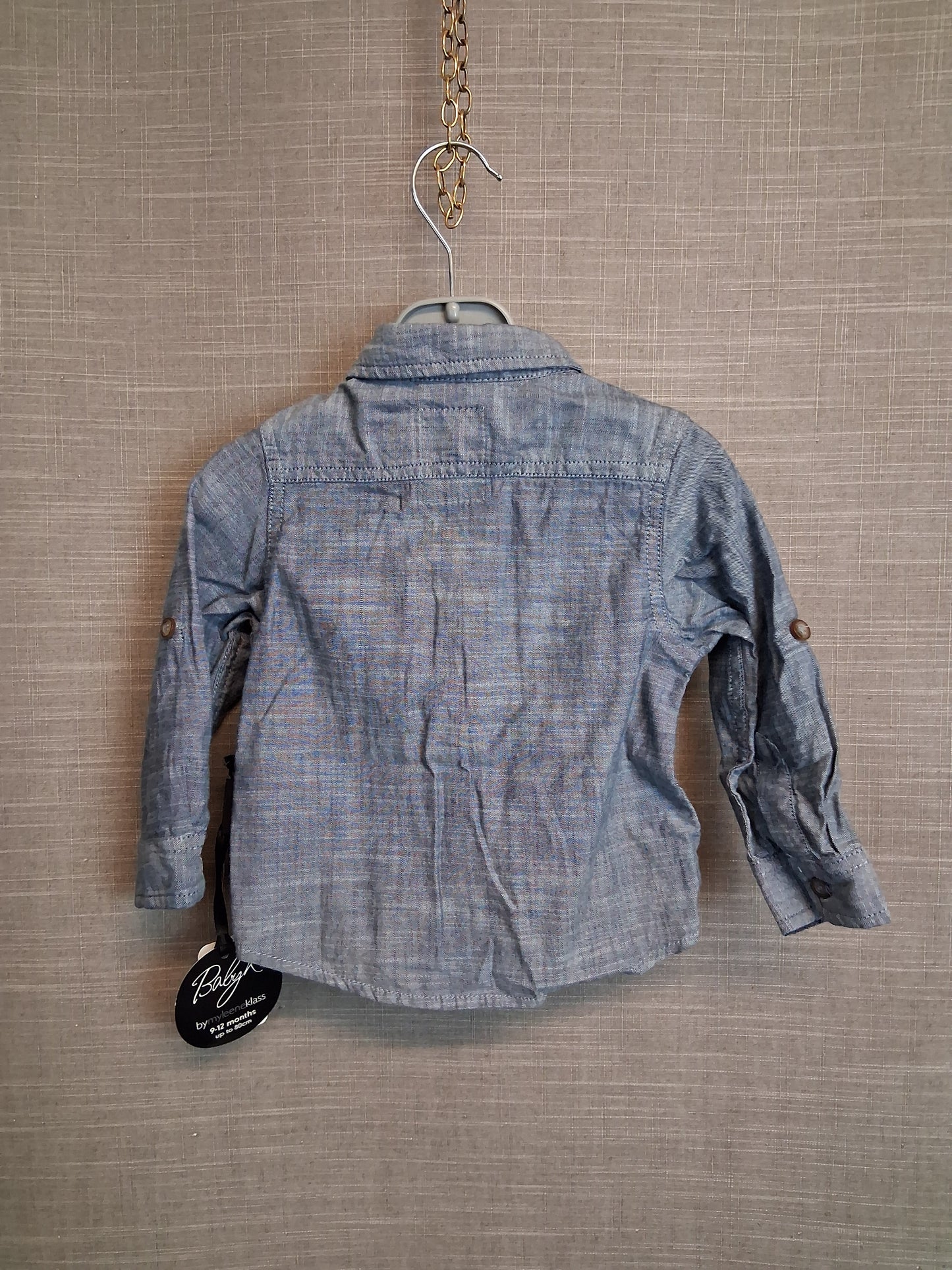 Baby K Myleene Klass Boys Denim Shirt Long Sleeve Age 9-12 Months New