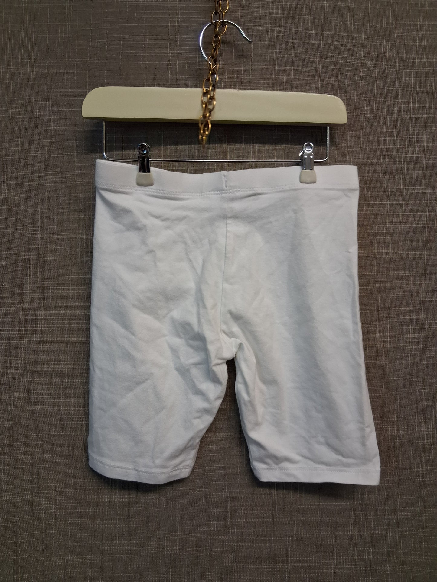 F&F Girls White Legging Shorts Age 5-6 Years