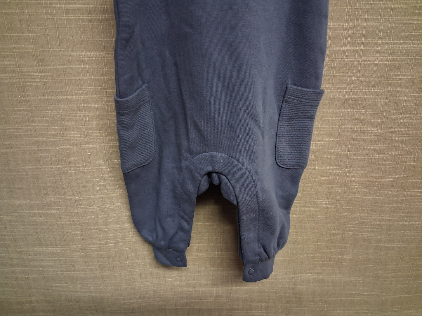 Marks and Spencer Boys Navy Blue Jersey Dungarees Age 3-6 Months