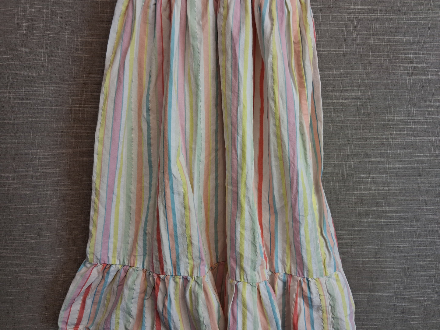 H&M Girls Strappy Sundress Multicolour Striped Age 8-9 Years