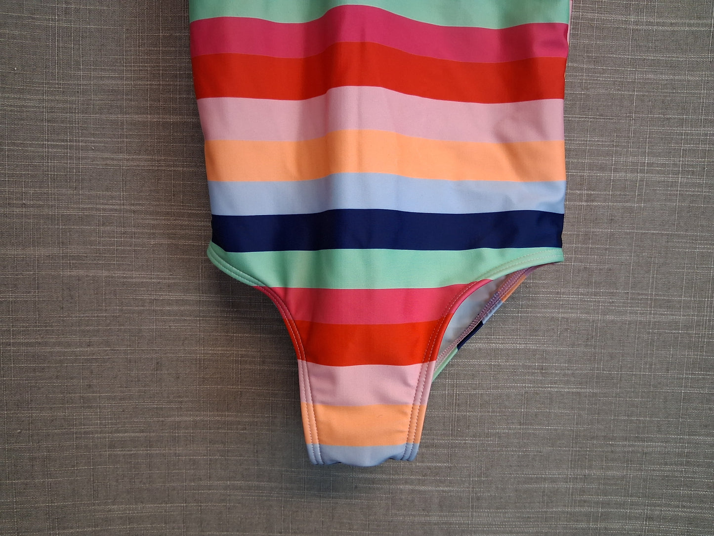 George Girls One Piece Swimsuit Multicolour Striped Age 4-5 Years
