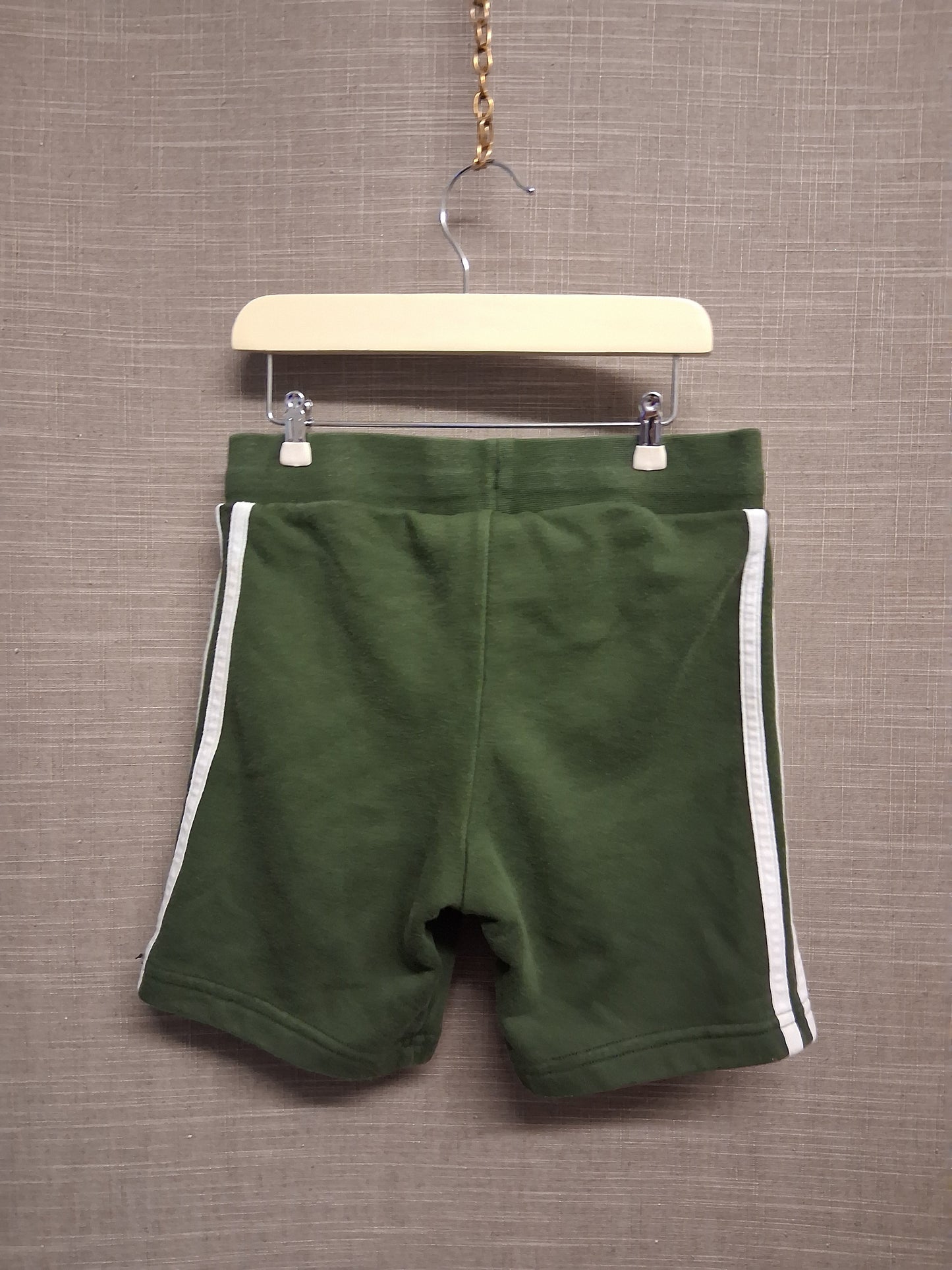 Adidas Boys Green Jersey Jogger Sweat Shorts Age 6-7 Years