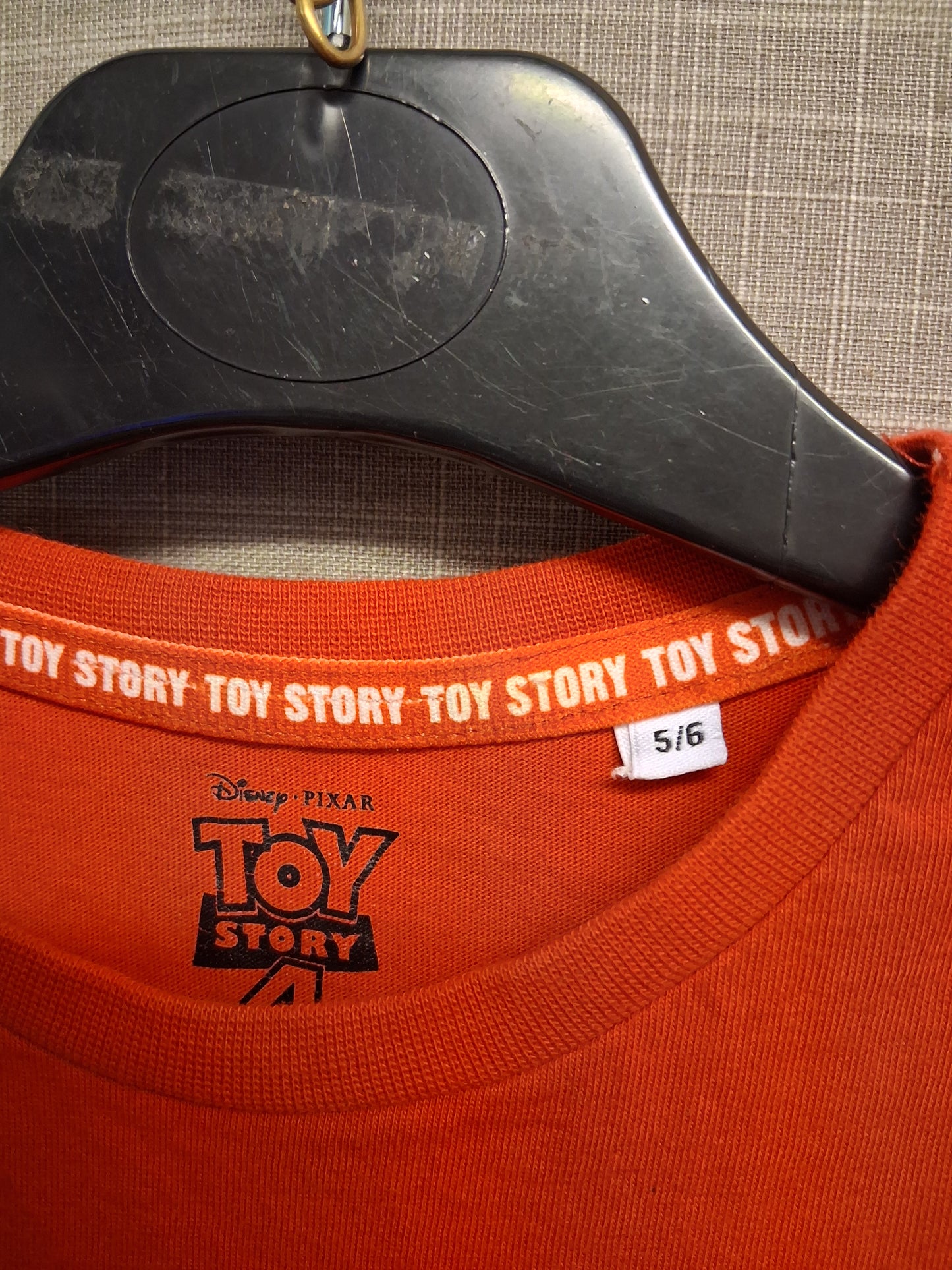 Toy Story Boys Rex Red Short Sleeve T-Shirt Age 5-6 Years