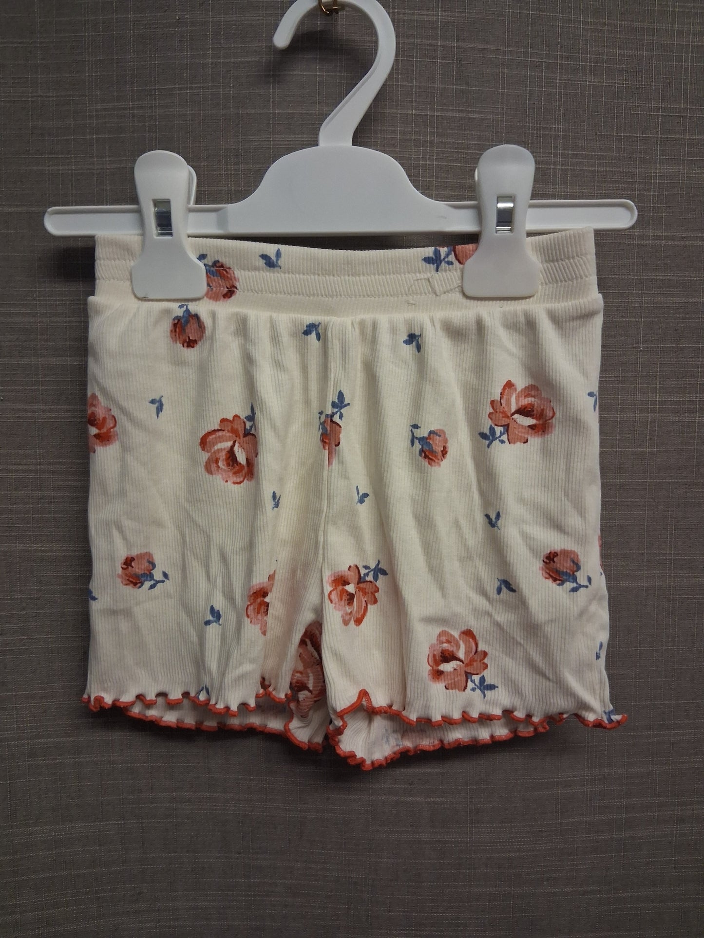 George Shorts Girls Cream Floral Jersey Age 2-3 Years