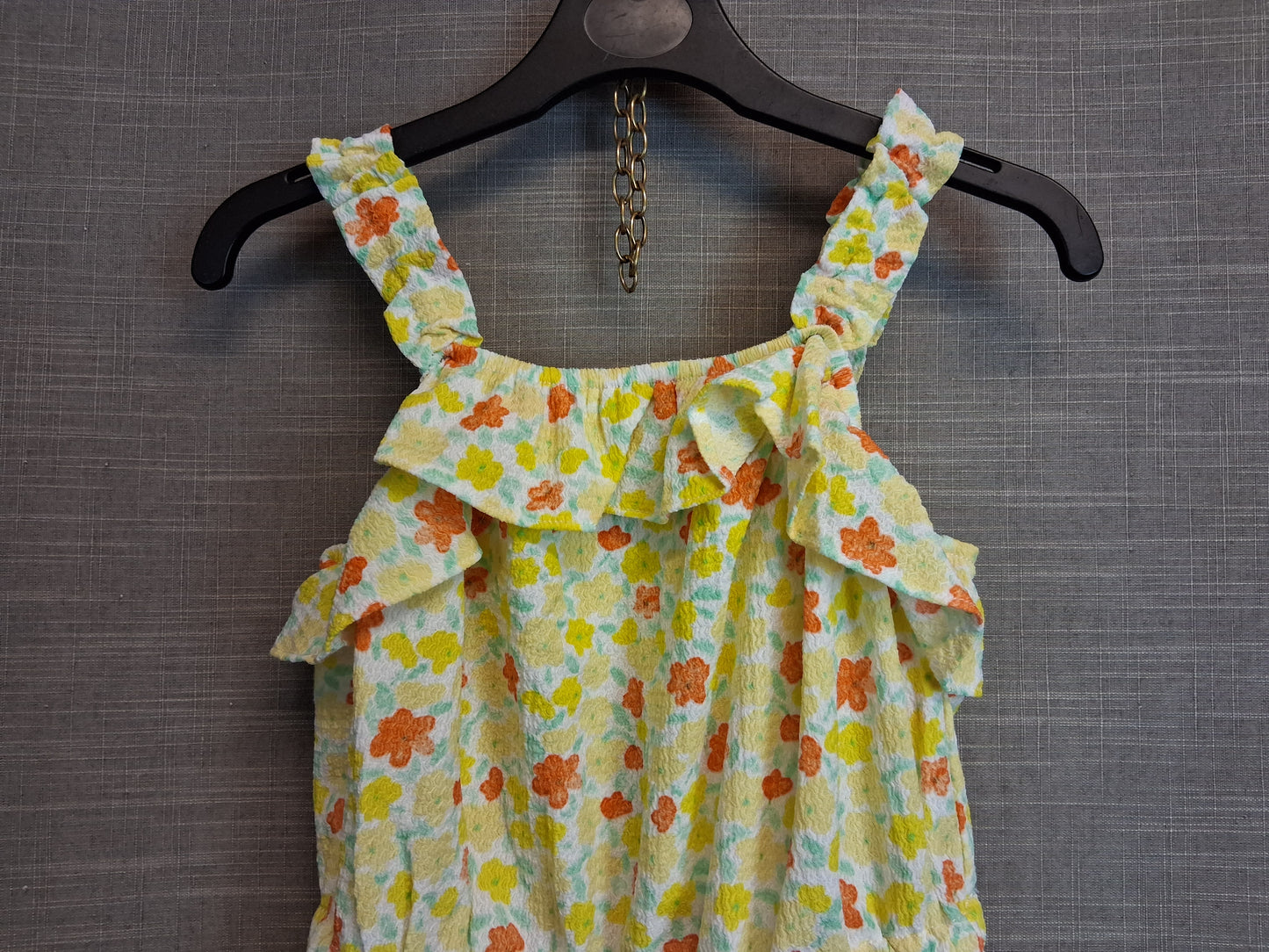 Primark Girls Yellow Floral Playsuit Age 9-10 Years New