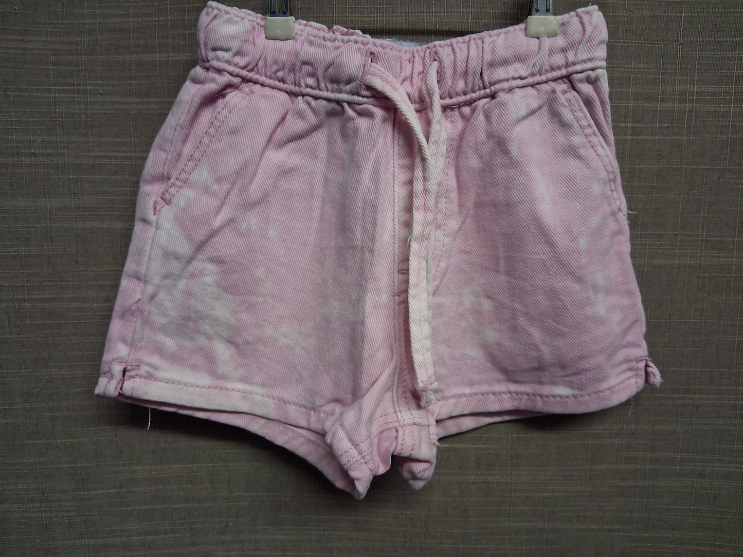 Primark Tie Waist Shorts Pink Denim Shorts Age 18-24 Months