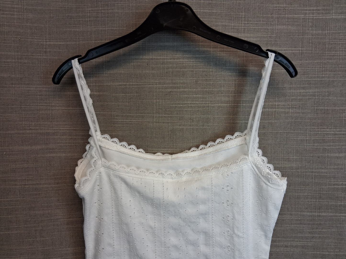 Shein Vest Tank White Brodiere Anglaise Age 13 Years