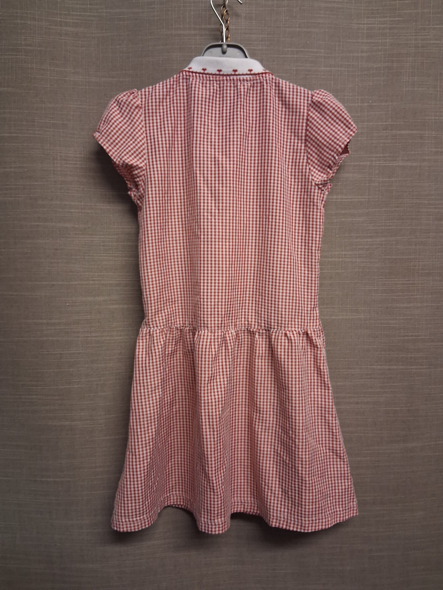 Matalan Girls Red Gingham Dress Age 6 Years