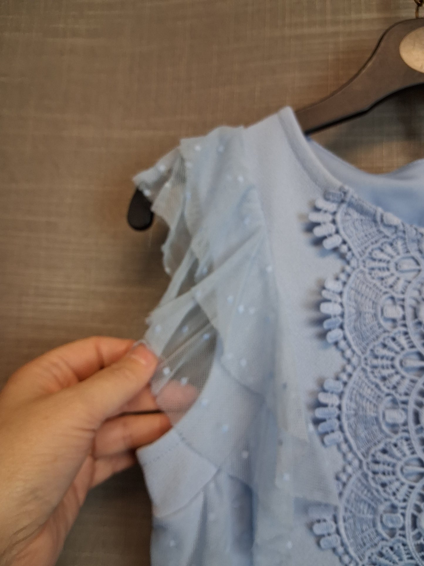 River Island Girls Blue Dress Age 9-10 Years