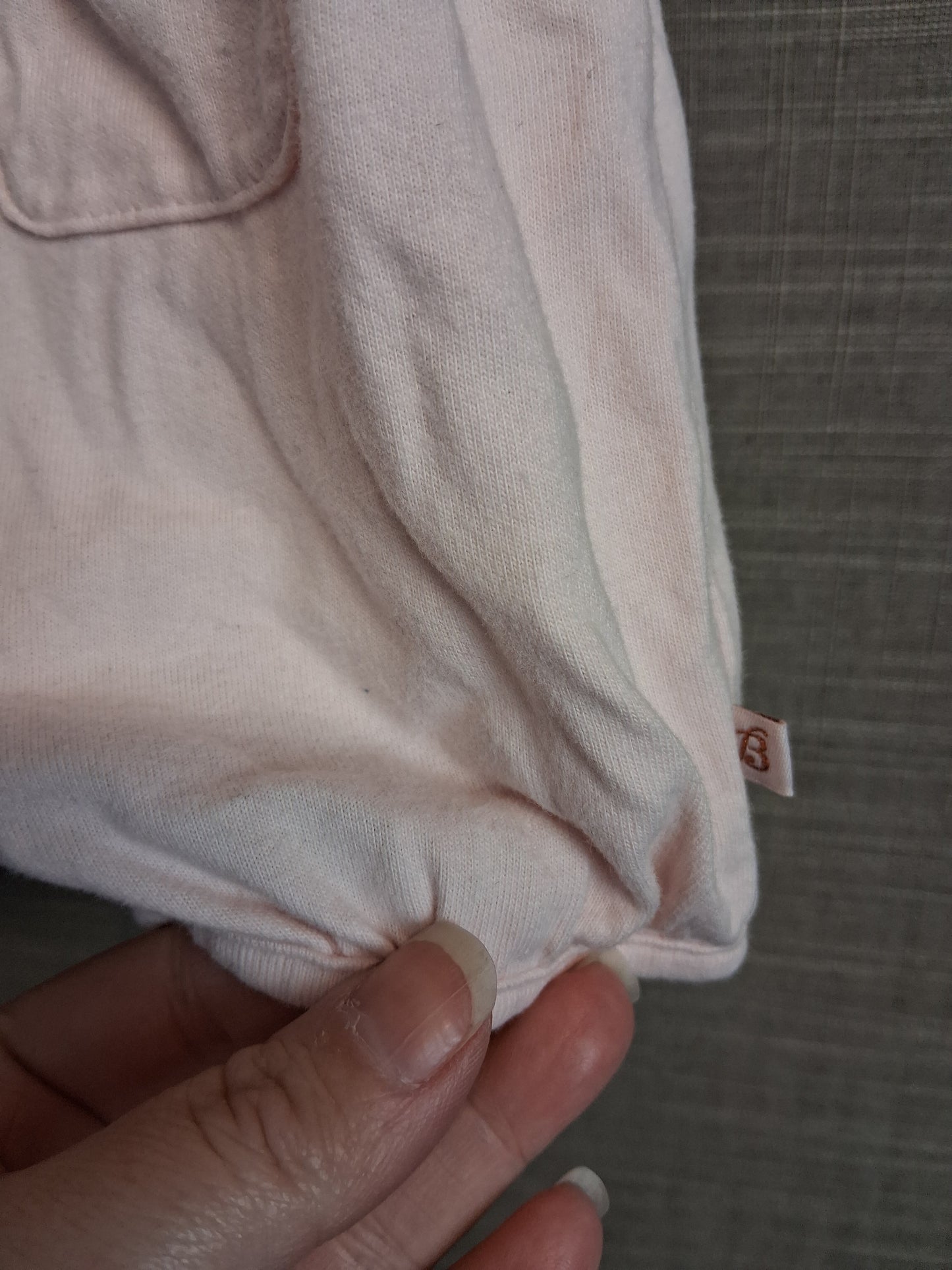 Ted Baker Girls Pale Pink Romper Jersey Mix Sleeveless Age Newborn