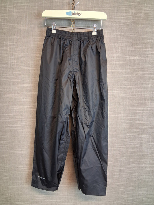 Mountain Warehouse Black Outdoor Waterproof Trousers Age 3-4 Years
