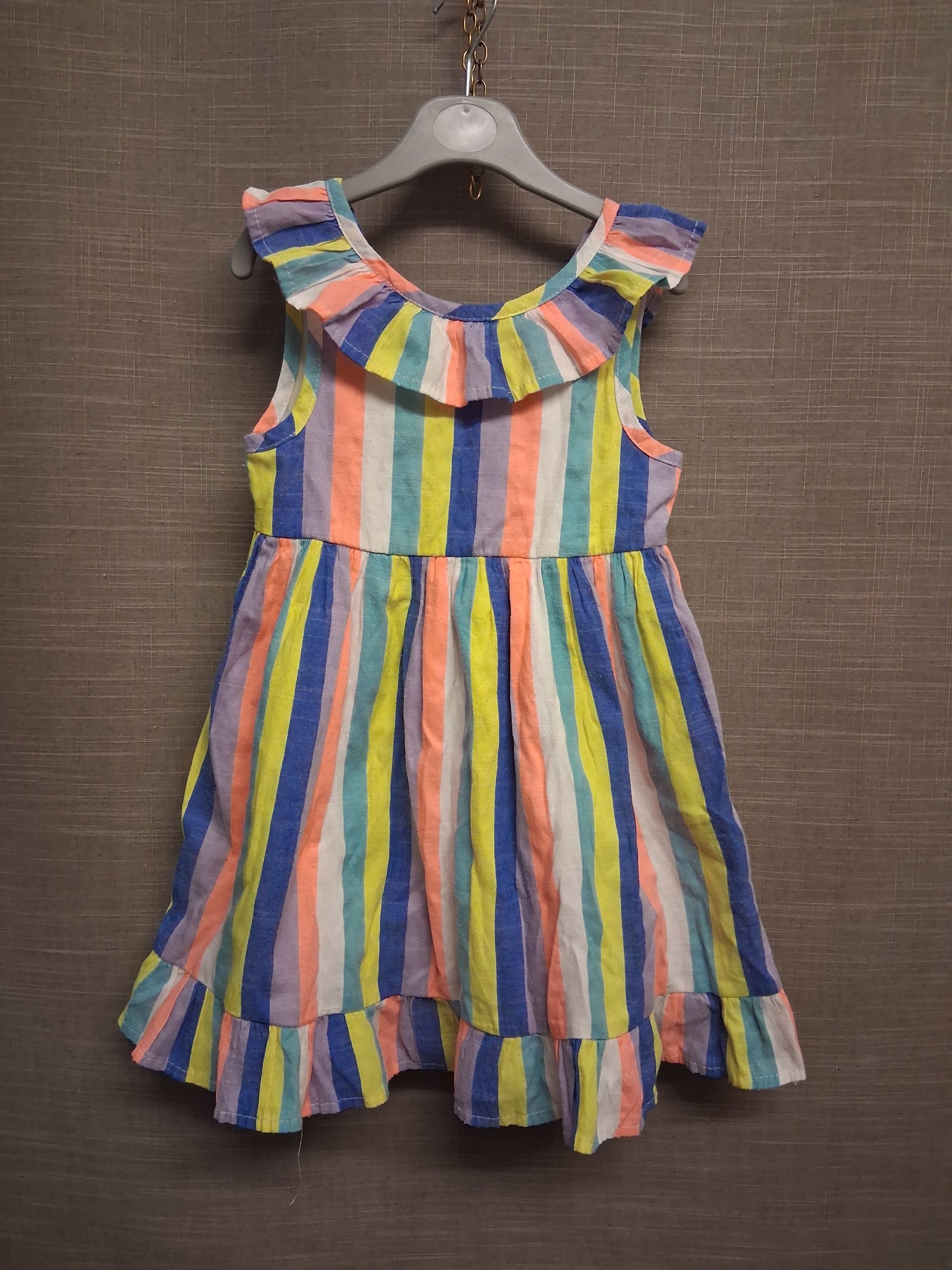 Next Girls Multicolour Sleeveless Lined Dress Age 4-5 Years