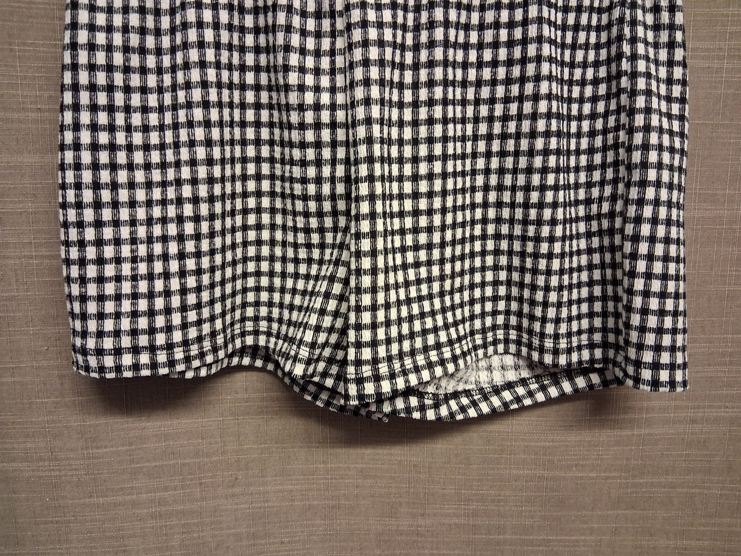 F&F Black White Gingham Checked Shorts Age 8-9 Years New