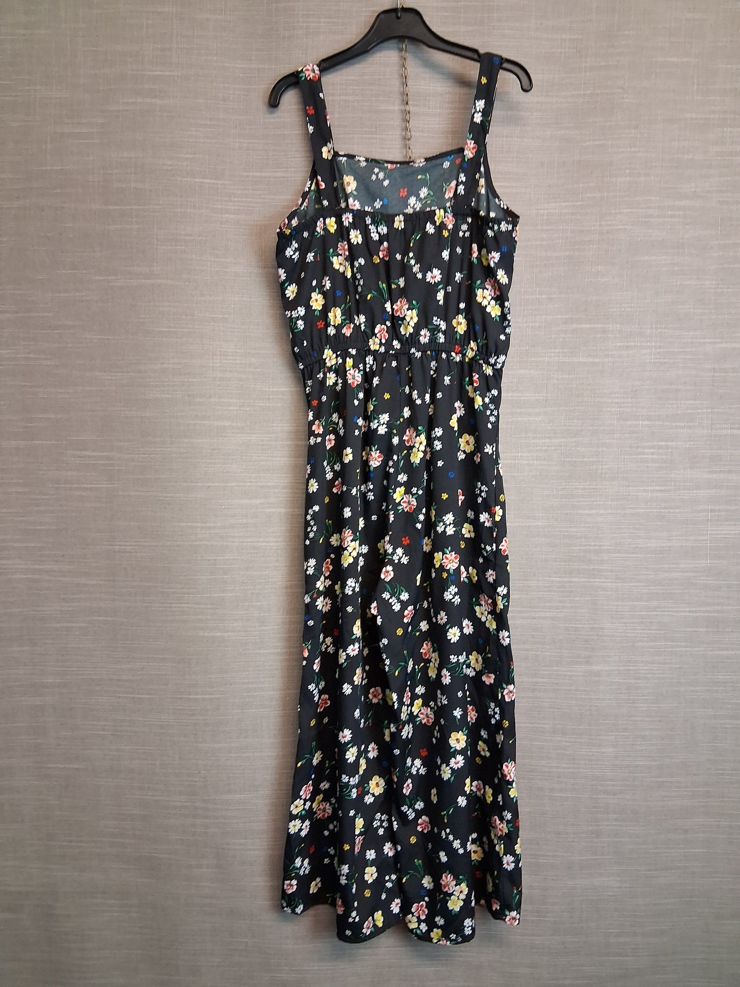 New Look Girls Black Floral Jumpsuit Lightweight Age 13 Years