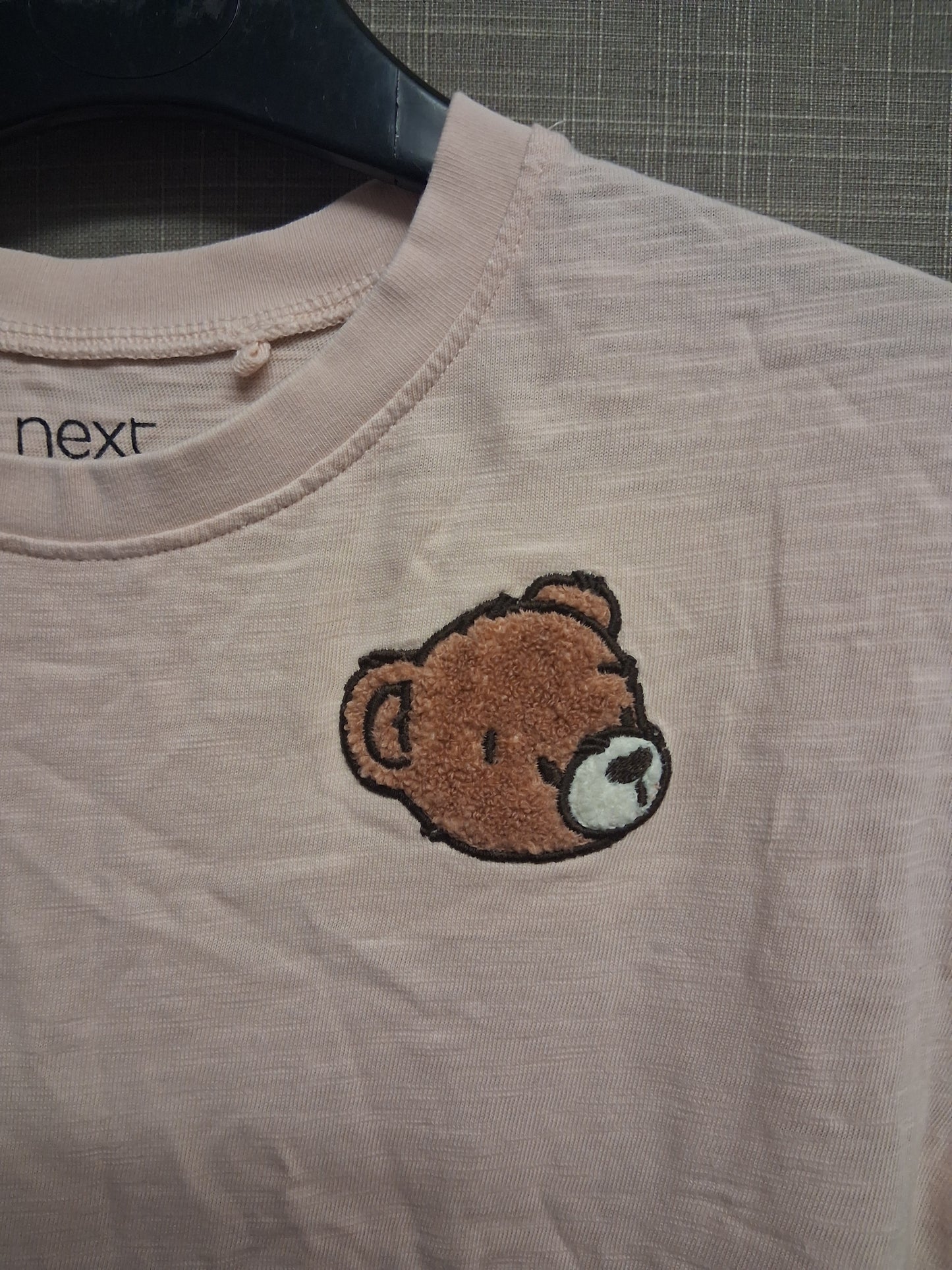 Next Unisex Beige Teddy Short Sleeve T-Shirt Age 4-5 Years