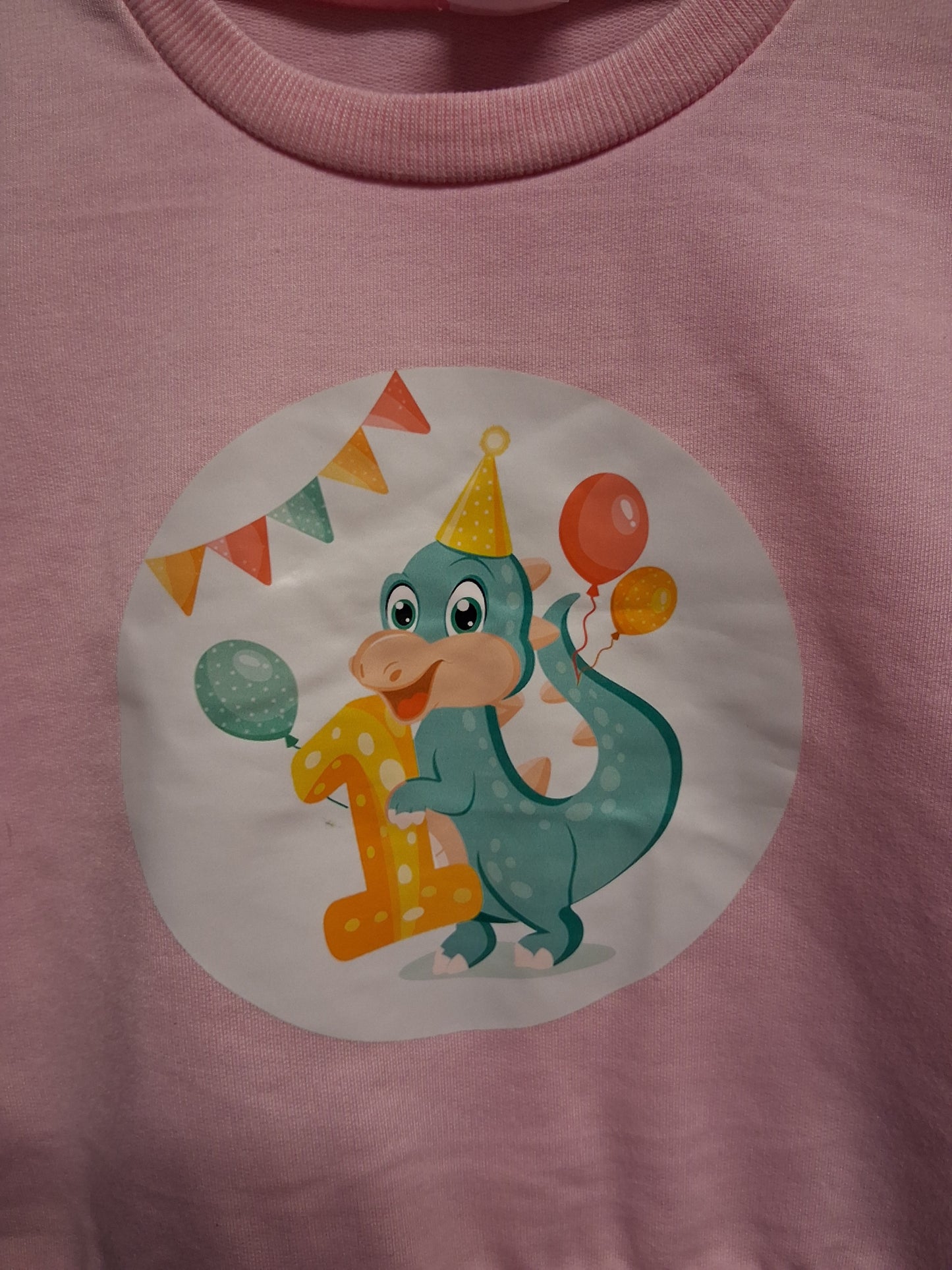 Shein Girls First Birthday Pink Sweater Jumper Age 12-18 Months
