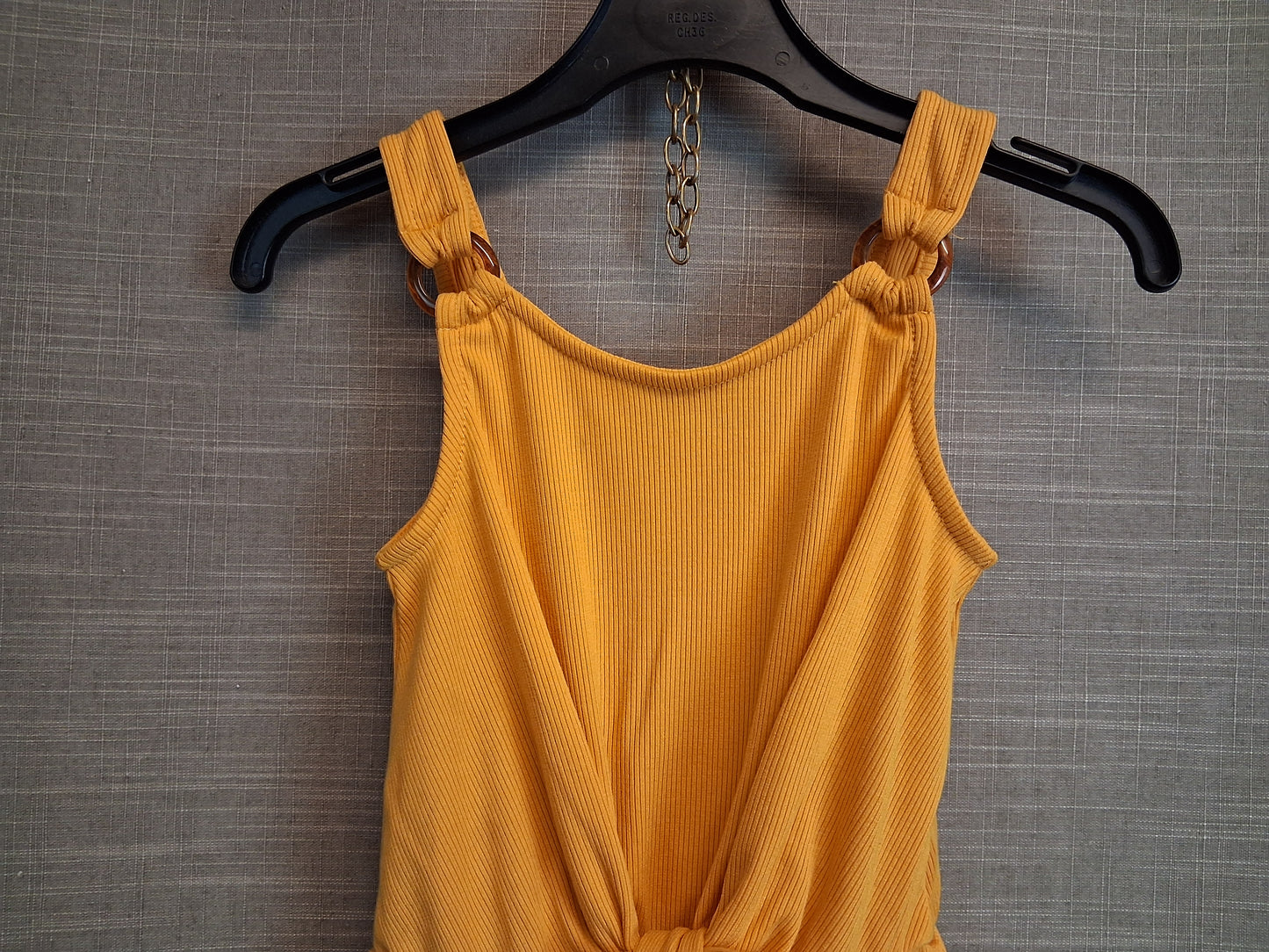 Primark Girls Yellow Playsuit Tie Front Age 7-8 Years