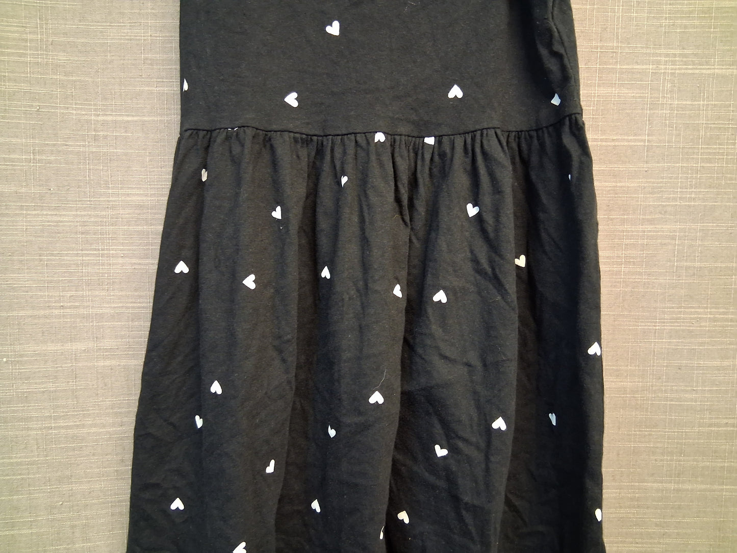 F&F Girls Black Sleeveless Sundress Age 6-7 Years
