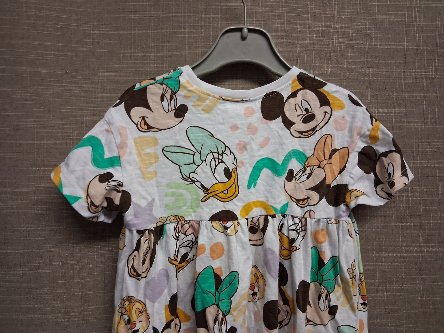 Next Disney White Short Sleeve Jersey T-Shirt Dress Age 12-18 Months
