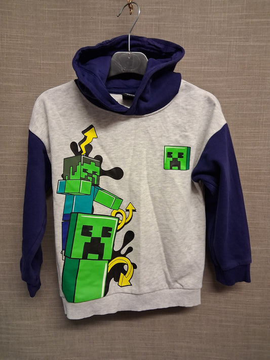 TU Minecraft Hoodie Multicolour Long Sleeve Age 6 Years