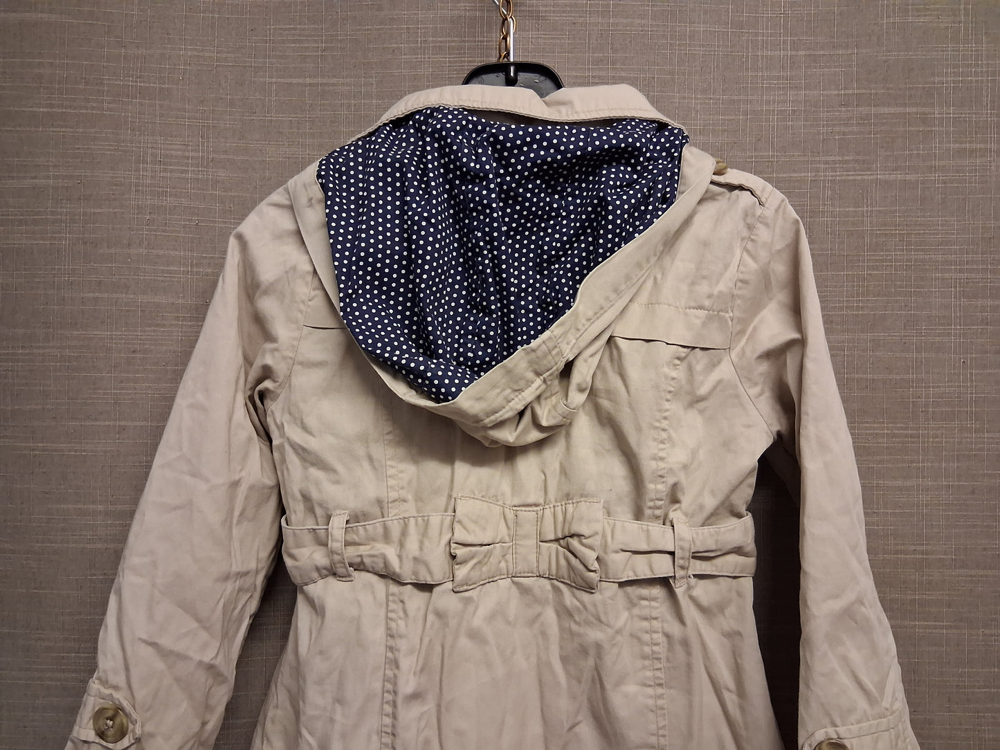 TU Beige Trench Coat Mac With Hood Age 5-6 Years