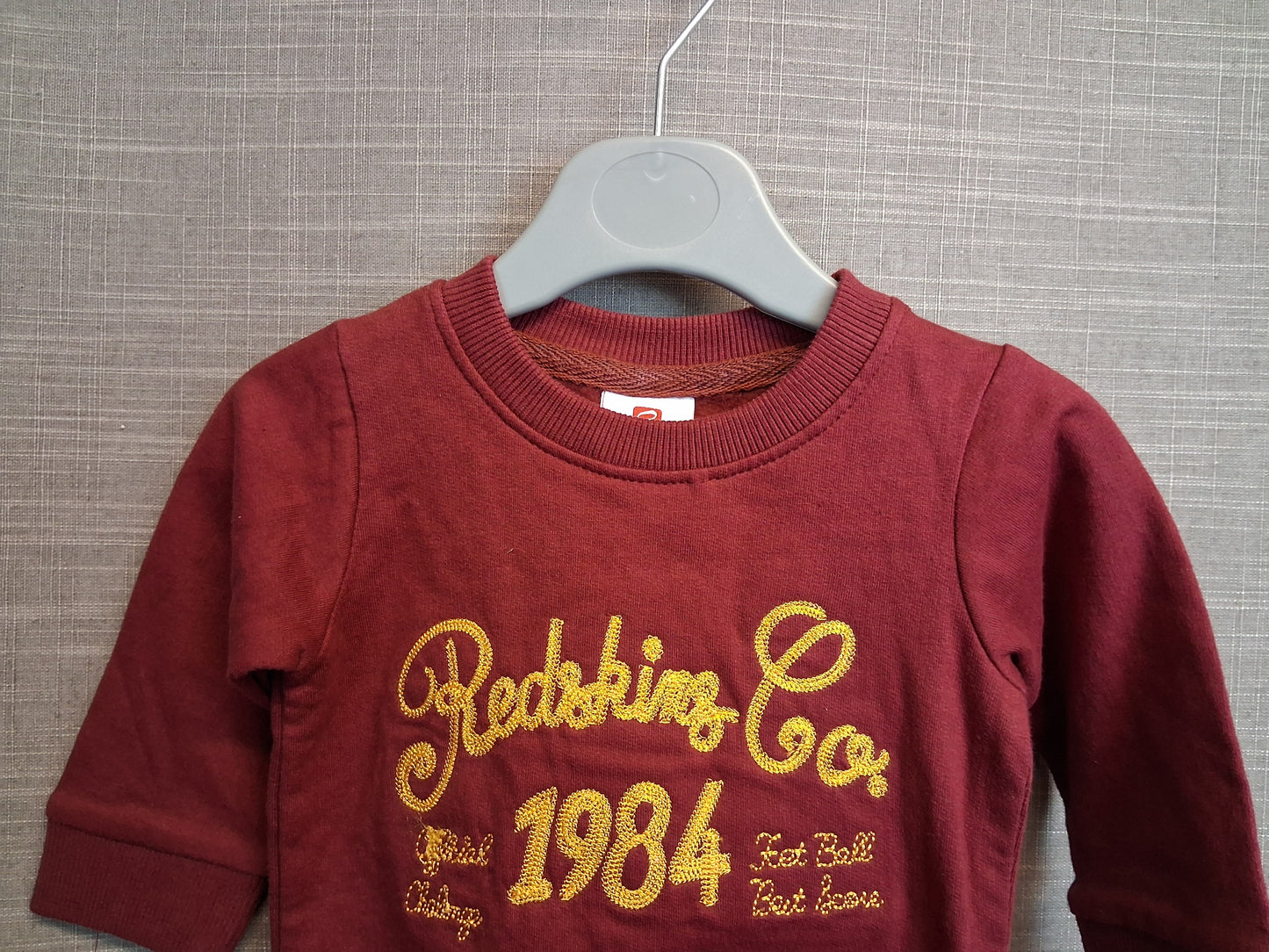 Redskins Boys Sweater Burgundy Red Age 6 Months