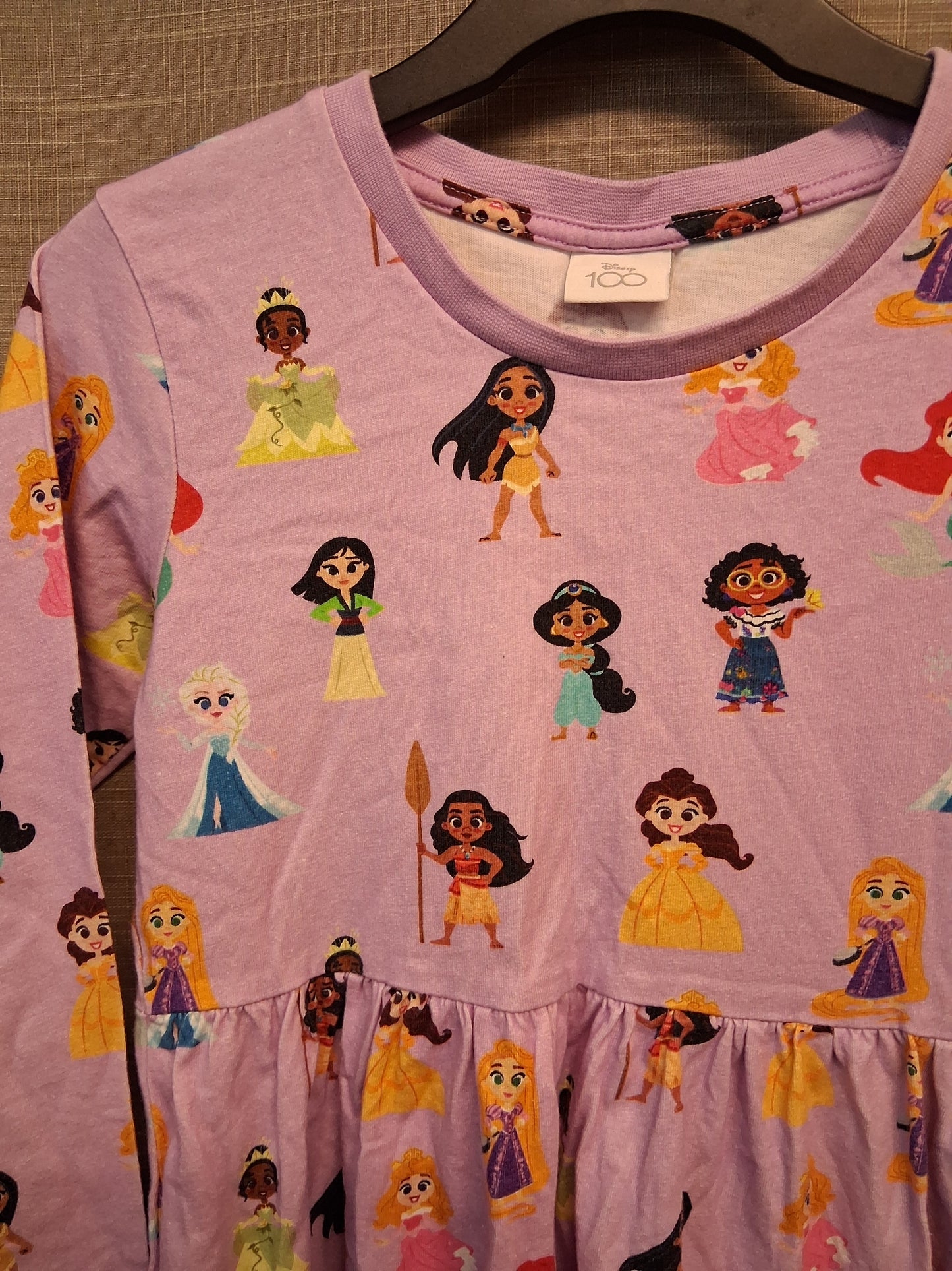 Disney Matalan Lilac Princess Character Dress Long Sleeve Jersey Age 8 Years