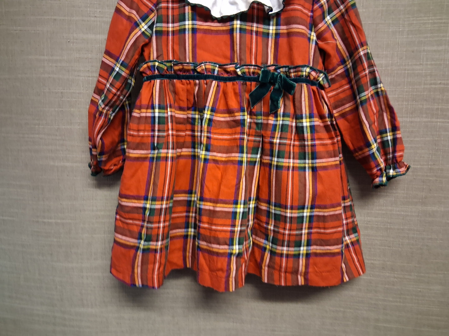 Alber Confecciones Girls Traditional Tartan Dress Red Age 2 Years