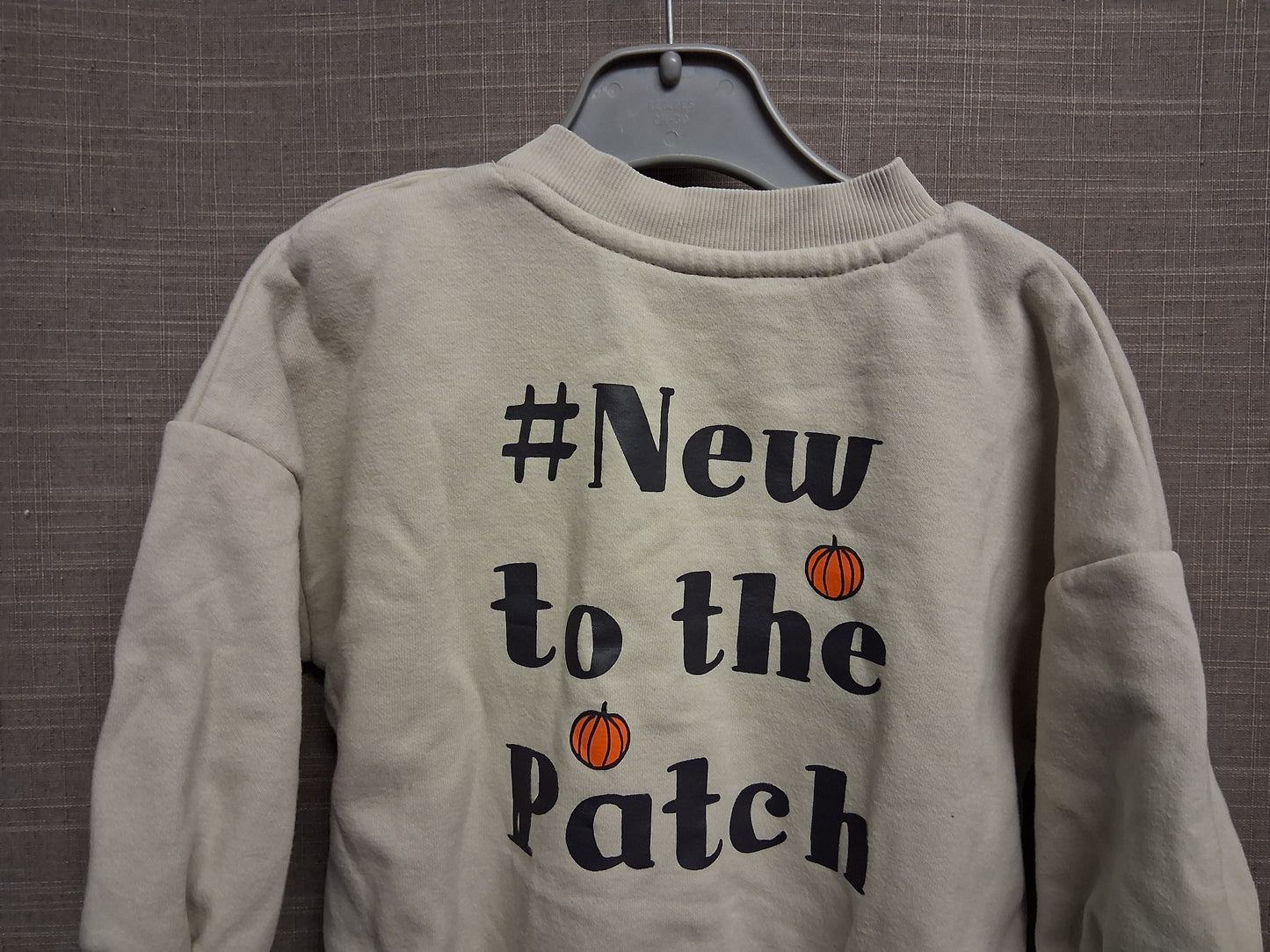 George Boys Beige Pumpkin Autumn Sweater Age 9-12 Months