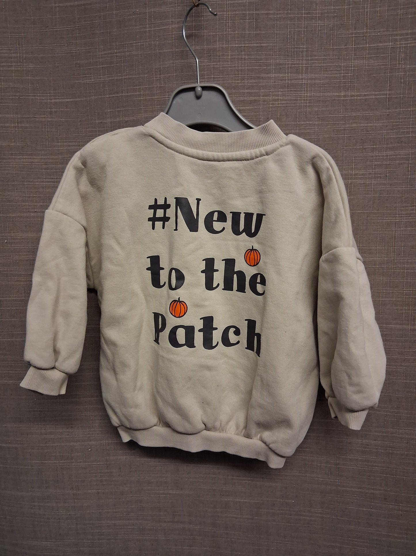 George Boys Beige Pumpkin Autumn Sweater Age 9-12 Months