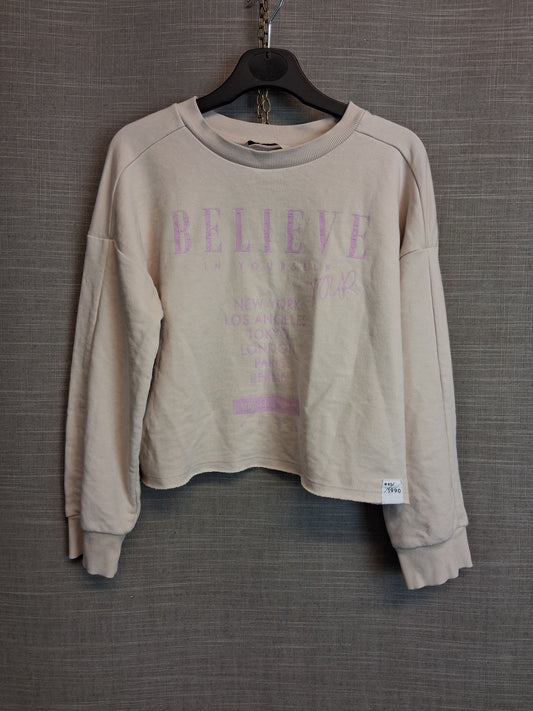 George Girls Biege Cropped Sweater Age 8-9 Years