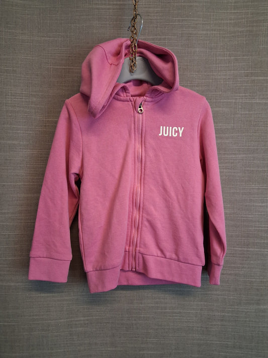 Juicy Couture Pink Hoodie Full Zip Jersey Age 3 Years