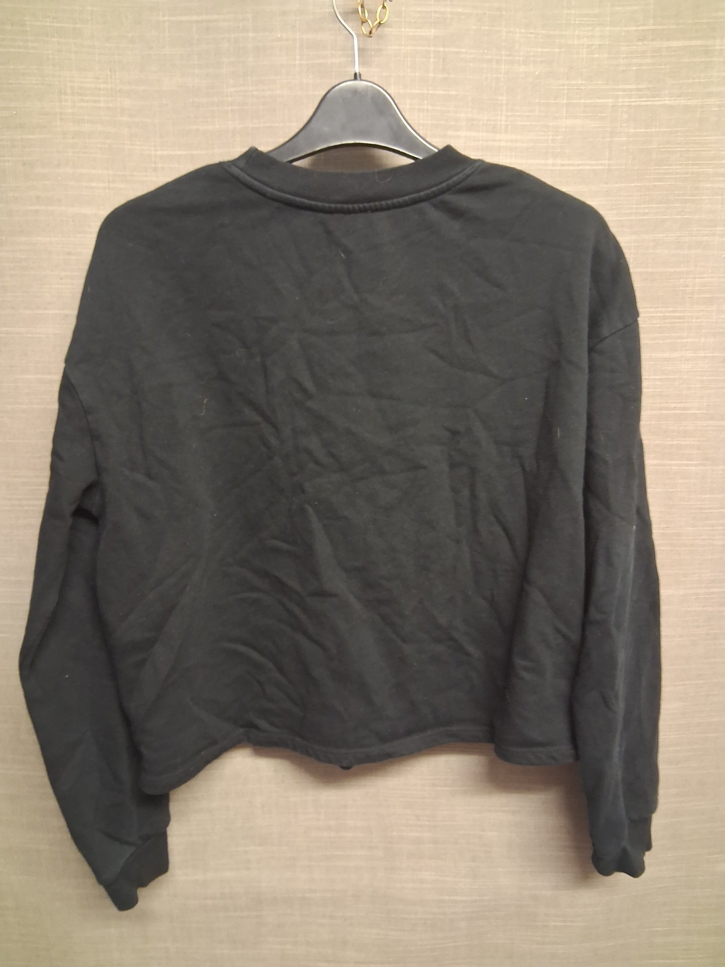 River Island Girls Black Cropped Sweater Age 13-14 Years