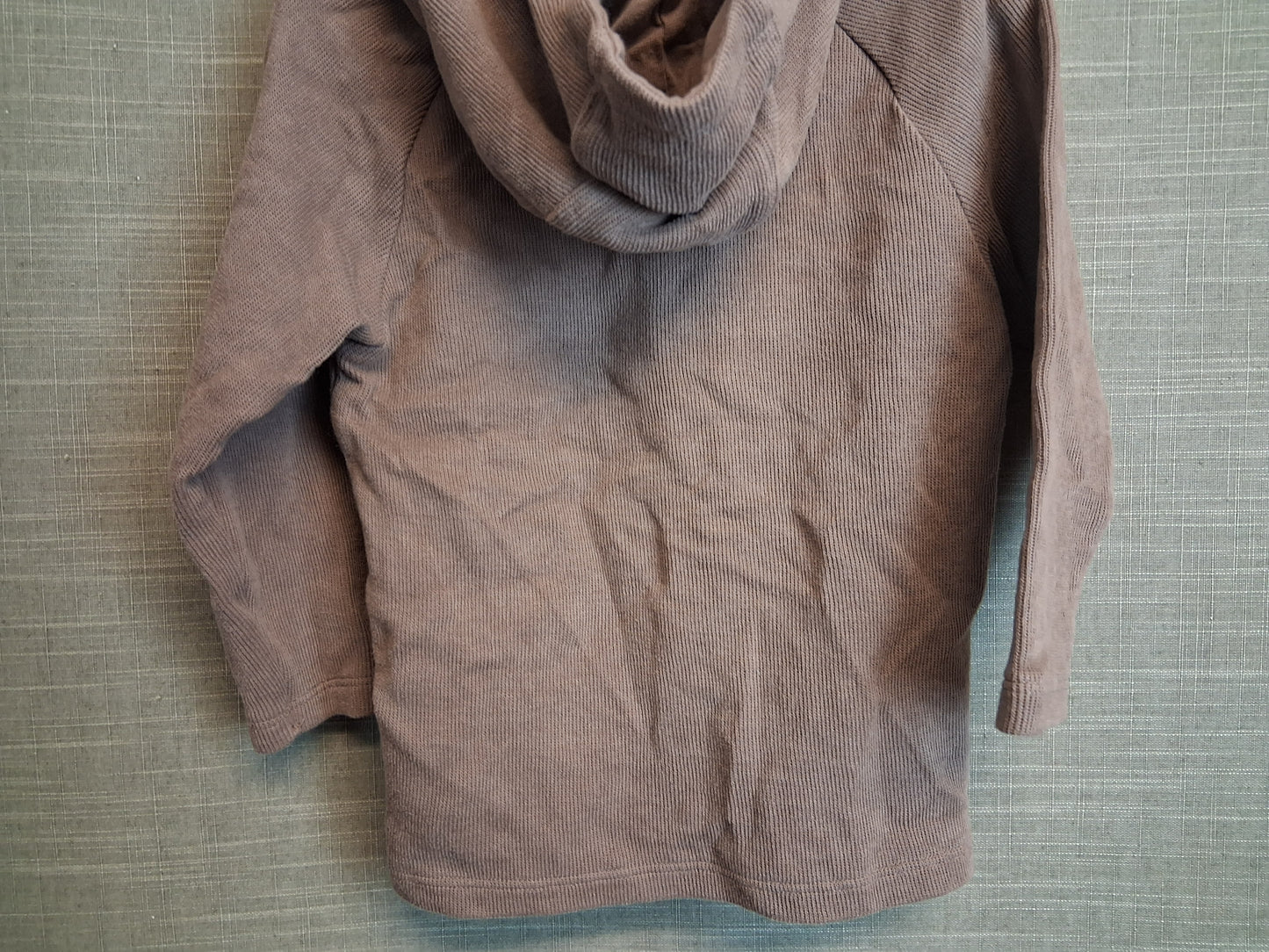 Next Boys Hoodie Brown Snap Button Age 18-24 Months