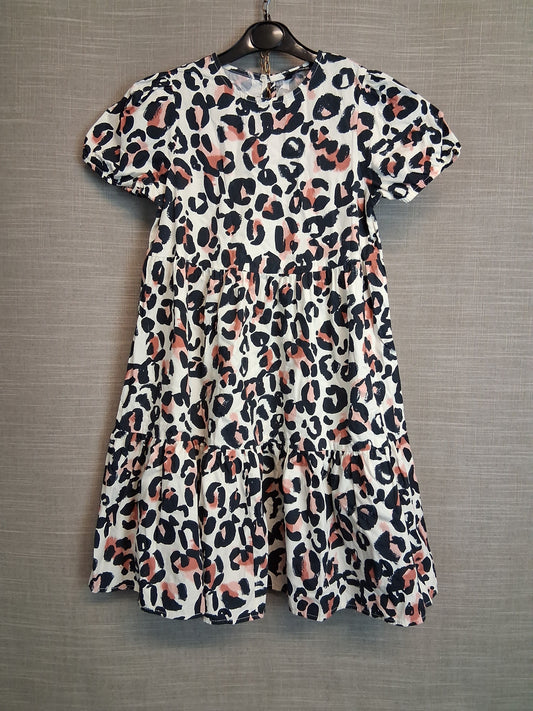 George Girls A Line Tiered Animal Print Dress Age 11-12 Years