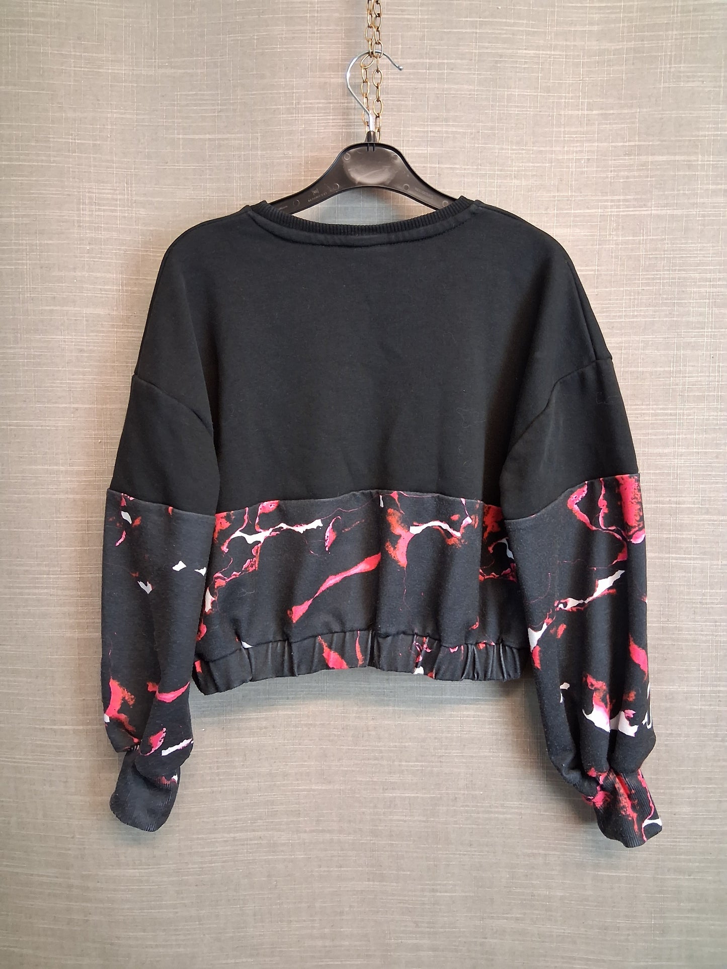Holyfield Cropped Sweater Black Camoflague Age 8-10 Years