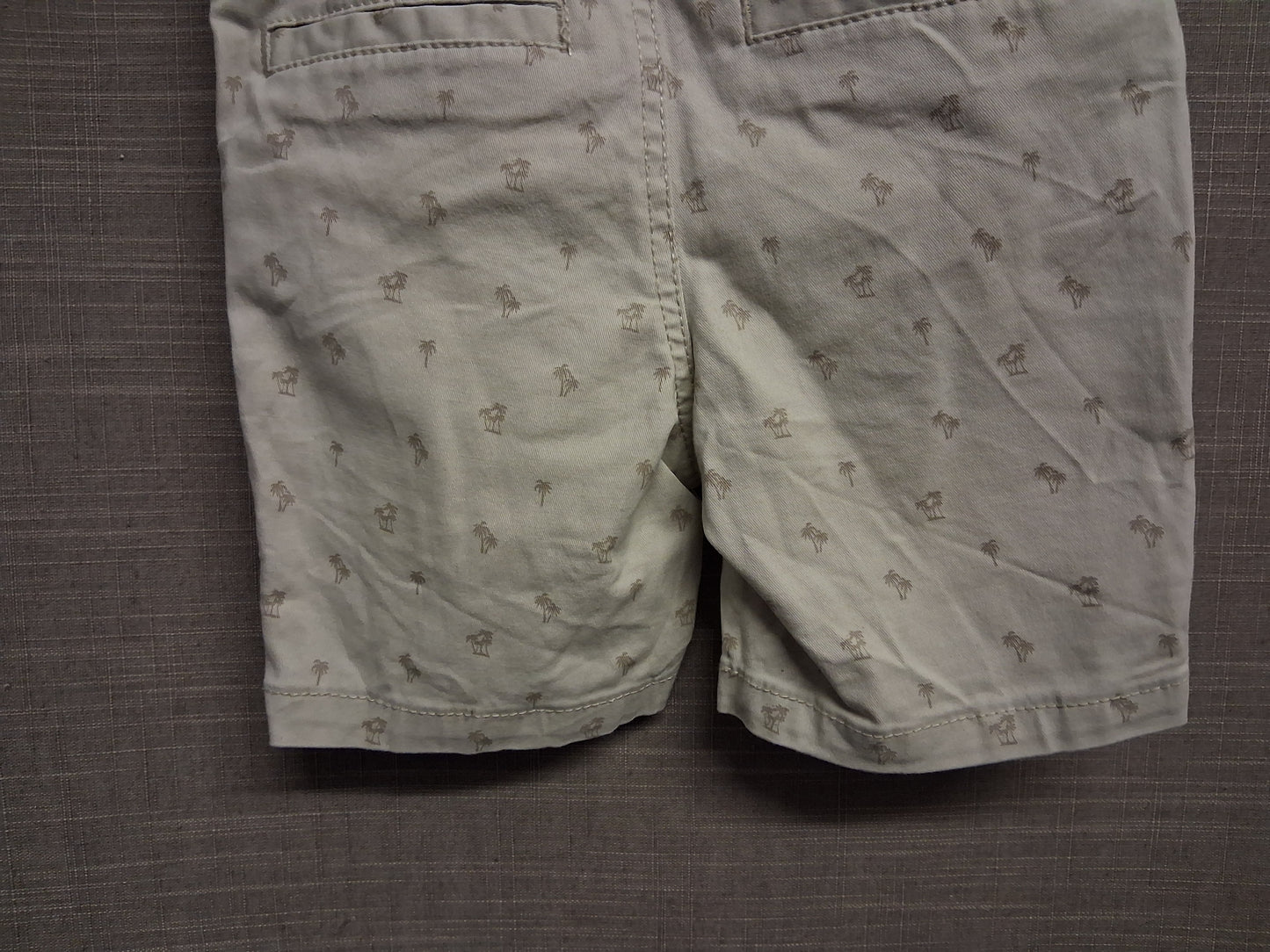 Primark Boys Beige Palm Tree Slim Fit Chino Shorts Age 2-3 Years