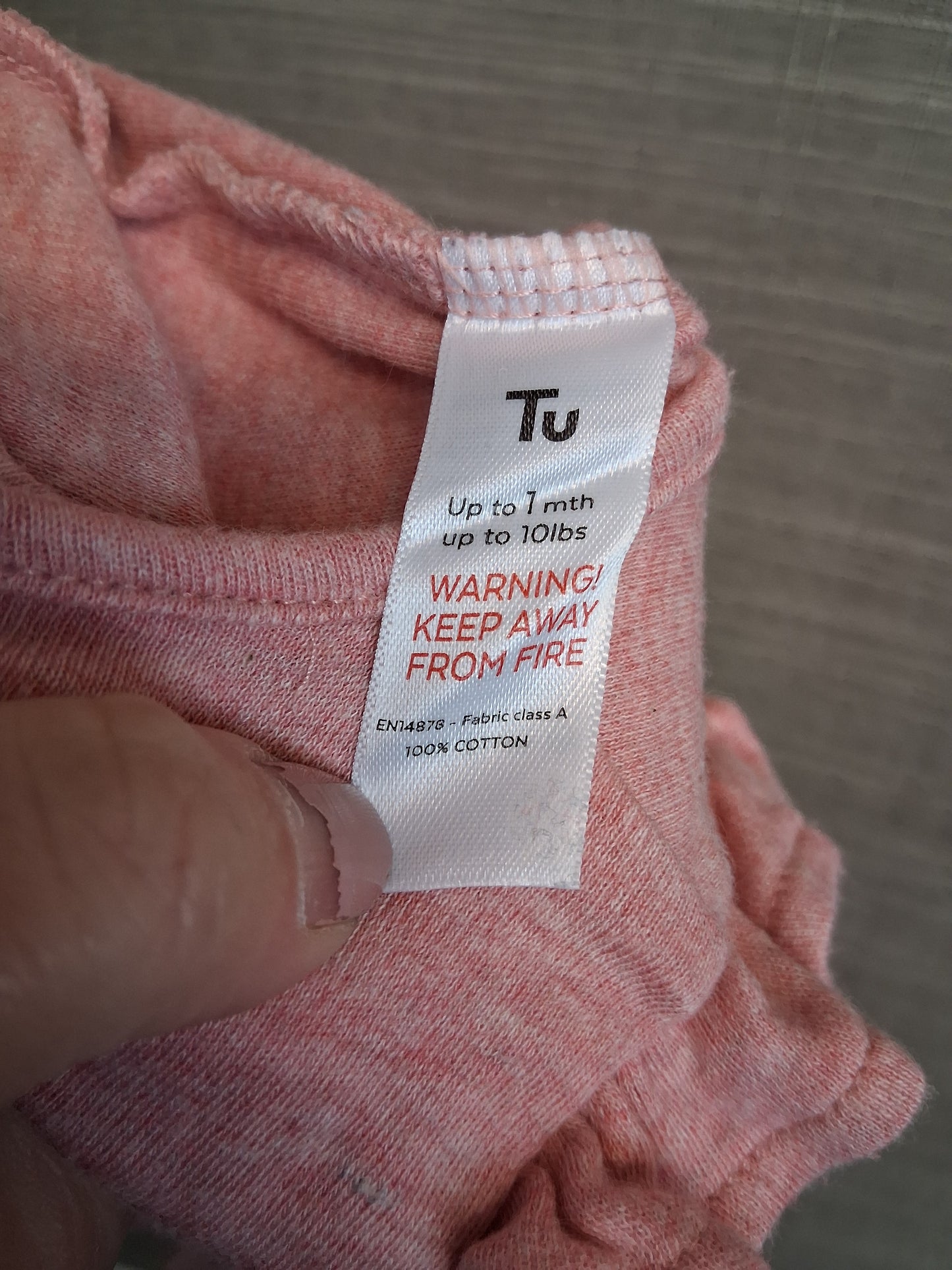 TU & Nutmeg Girls Sleepsuits X2 Age Tiny Baby Pink & Green