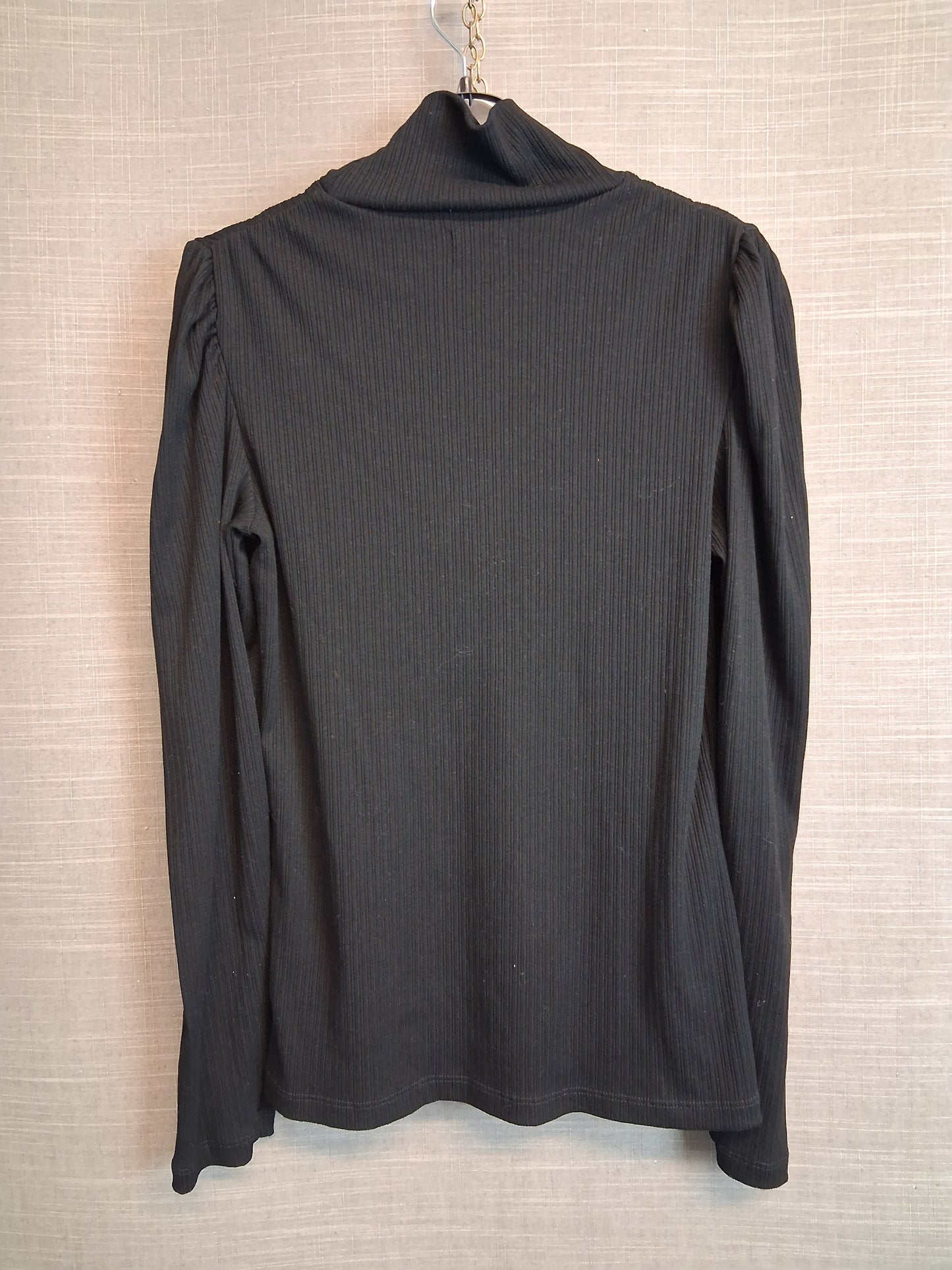 F&F Girls Black High Neck Long Sleeve T-Shirt Age 13-14 Years