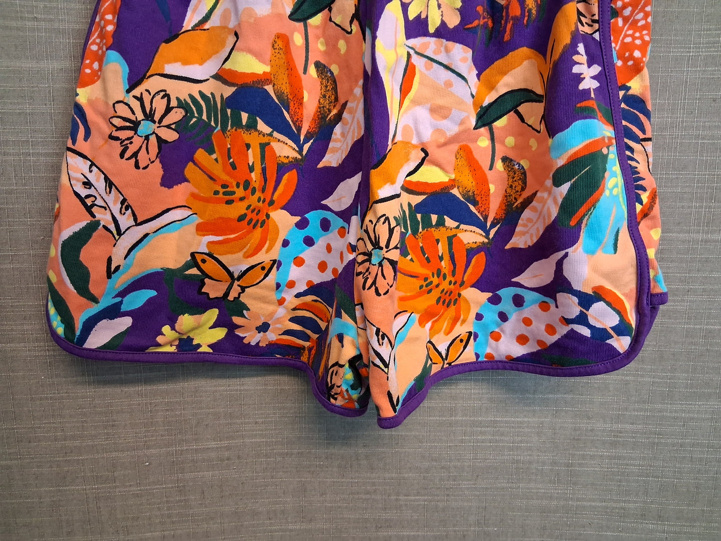 Next Girls Multicolour Floral Jersey Shorts Age 11 Years
