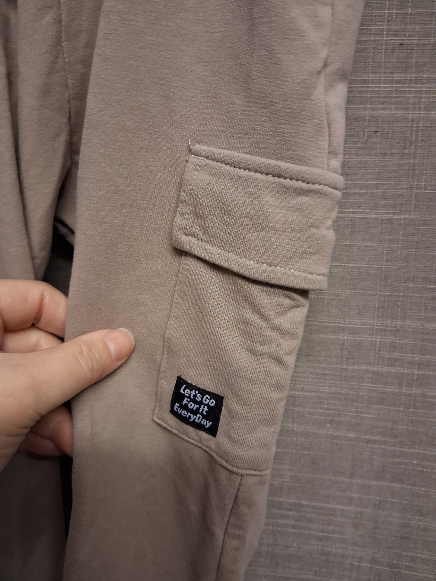 Next Boys Beige Cargo Joggers Age 3-4 Years