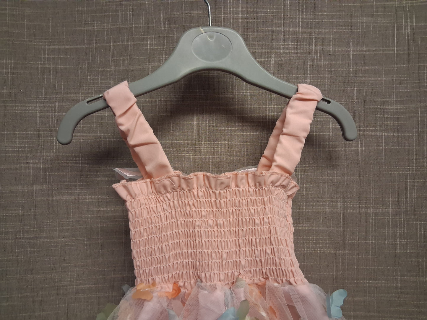 Shein Girls Butterfly Pink Dress Age 9-12 Months New
