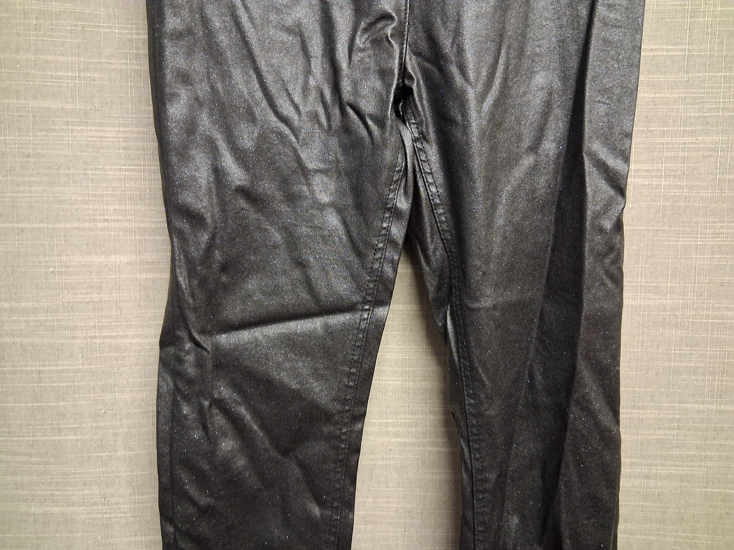 Nutmeg Girl Black Jeggings Glittery Age 10-11 years