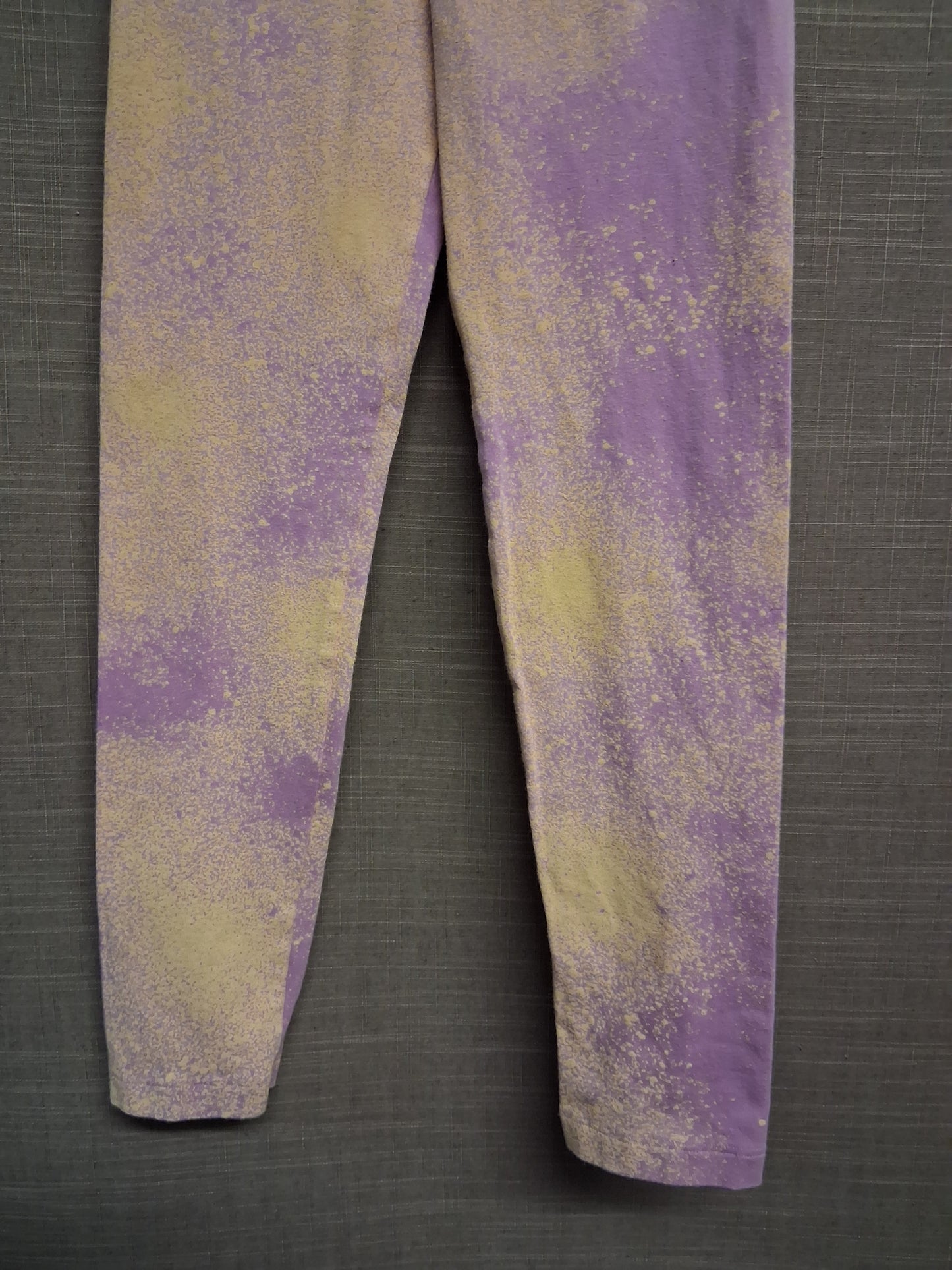 Adidas Lilac Yellow Speckled Leggings Age 8-9 Years